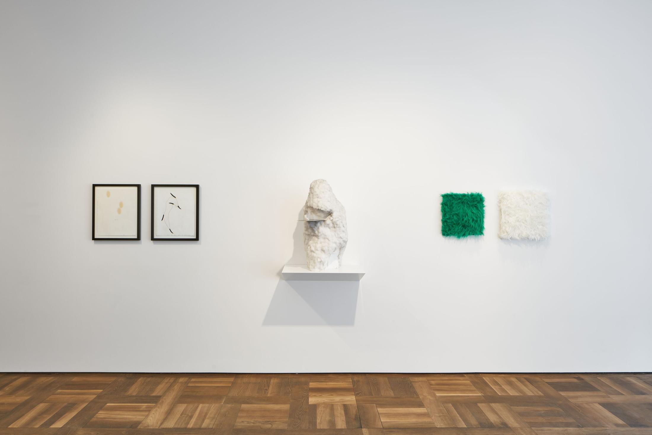 Exhibition View Groupshow «Seeing Touch» at Hauser & Wirth, St. Moritz, 2020 / Photo: Jon Etter / Courtesy: the artists and Hauser & Wirth