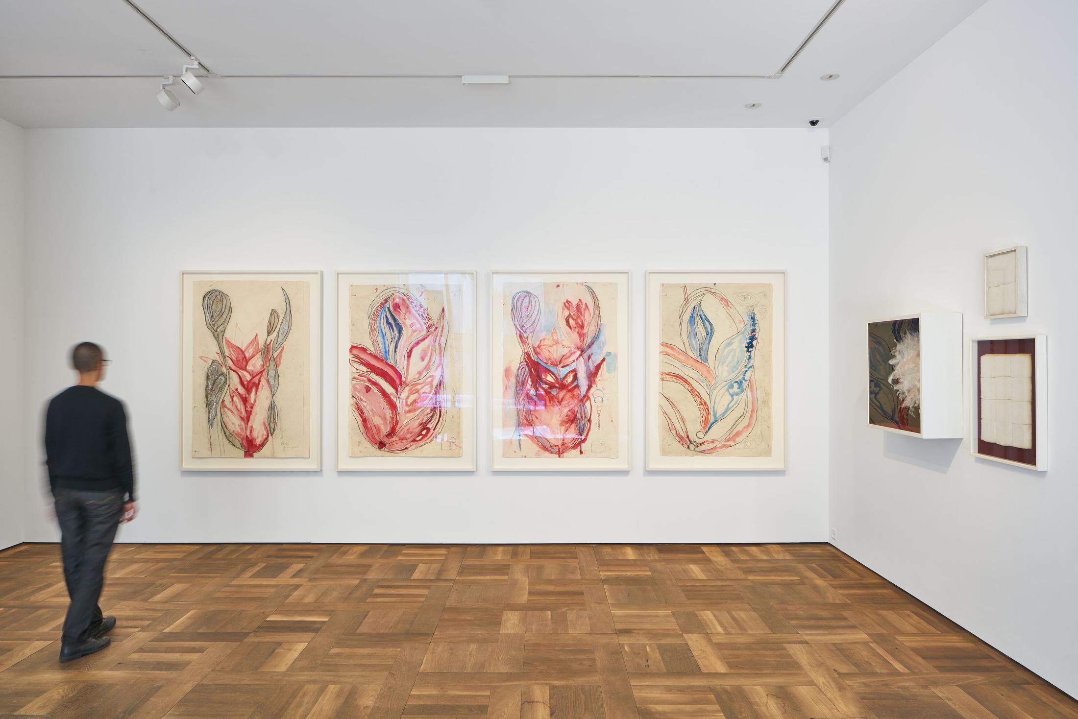 Exhibition View Groupshow «Seeing Touch» at Hauser & Wirth, St. Moritz, 2020 / Photo: Jon Etter / Courtesy: the artists and Hauser & Wirth