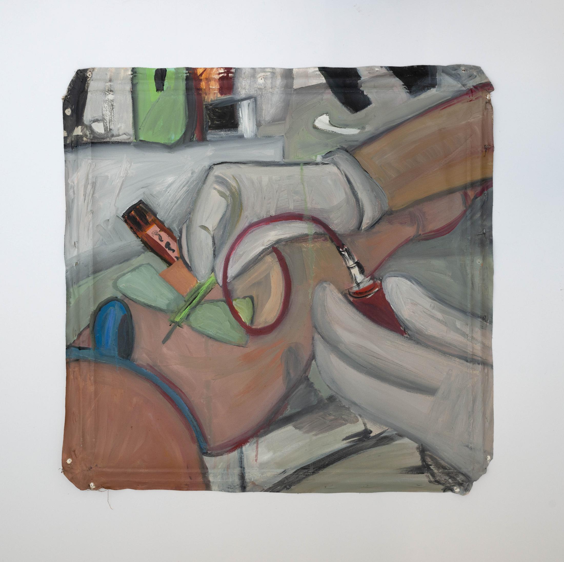 Exhibition View Ser Serpas Soloshow «Models; view on Untitled, 2019» at Karma International, Zurich, 2020 / Photo: James Bantone / Courtesy: the artist and Karma International, Zurich / Los Angeles