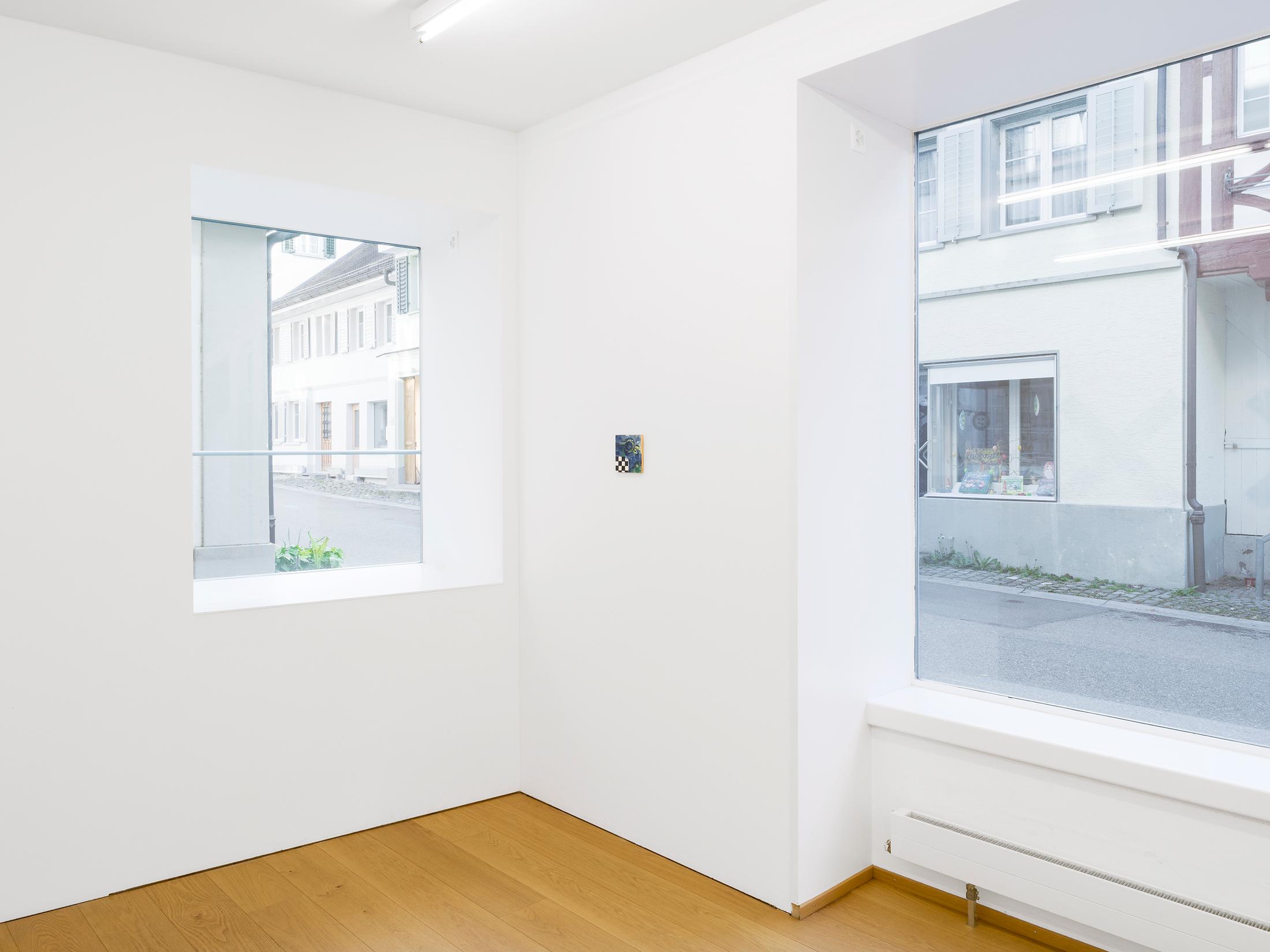 Exhibition View Séverine Heizmann Solo Show «jittering at dusk» at Kirchgasse, Steckborn, 2021 / Photo: CE / Courtesy: the artist and Kirchgasse Gallery