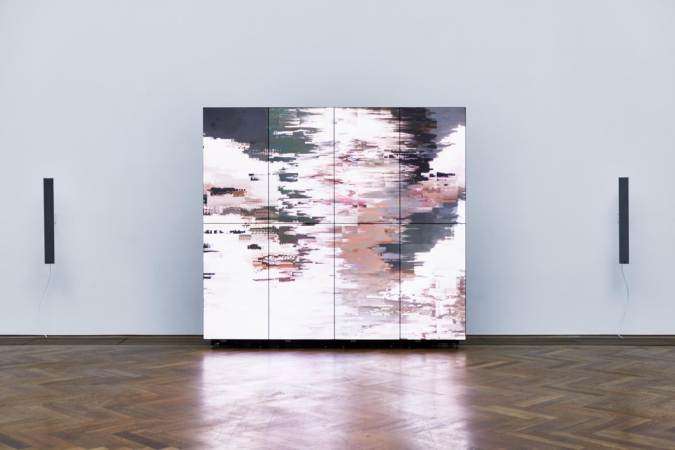 Shahryar Nashat, Installation View, The Cold Horizontals, Kunsthalle Basel, 2017. Photo: Philipp Hänger / Courtesy: the artist, David Kordansky Gallery, Los Angeles and Rodeo Gallery, London