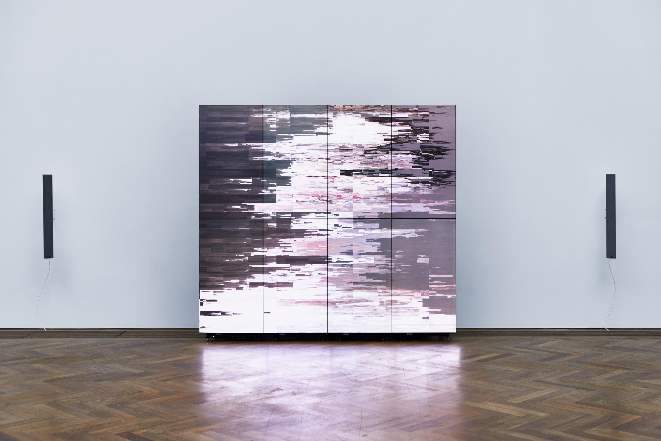 Shahryar Nashat, Installation View, The Cold Horizontals, Kunsthalle Basel, 2017. Photo: Philipp Hänger / Courtesy: the artist, David Kordansky Gallery, Los Angeles and Rodeo Gallery, London