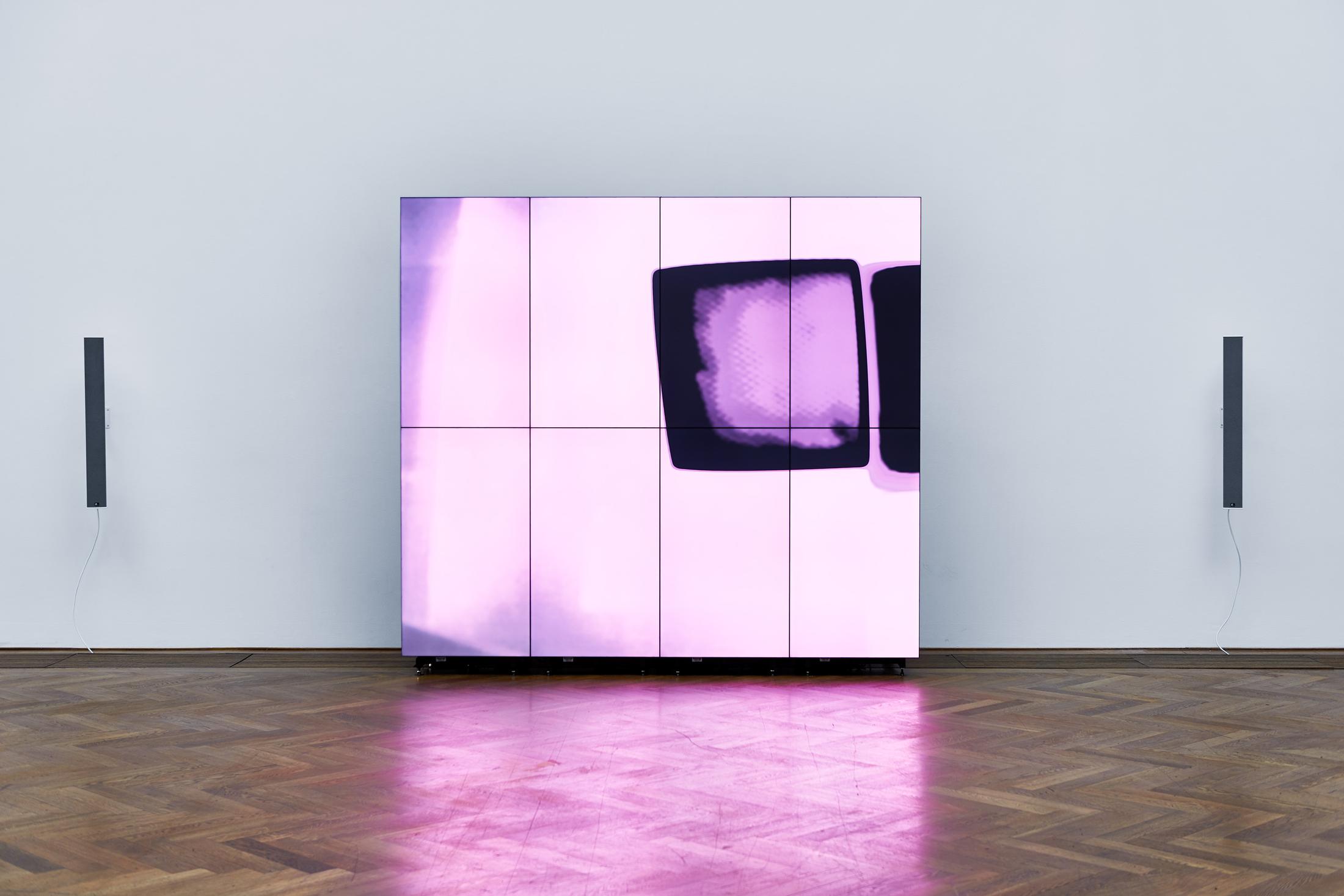 Shahryar Nashat, Installation View, The Cold Horizontals, Kunsthalle Basel, 2017. Photo: Philipp Hänger / Courtesy: the artist, David Kordansky Gallery, Los Angeles and Rodeo Gallery, London