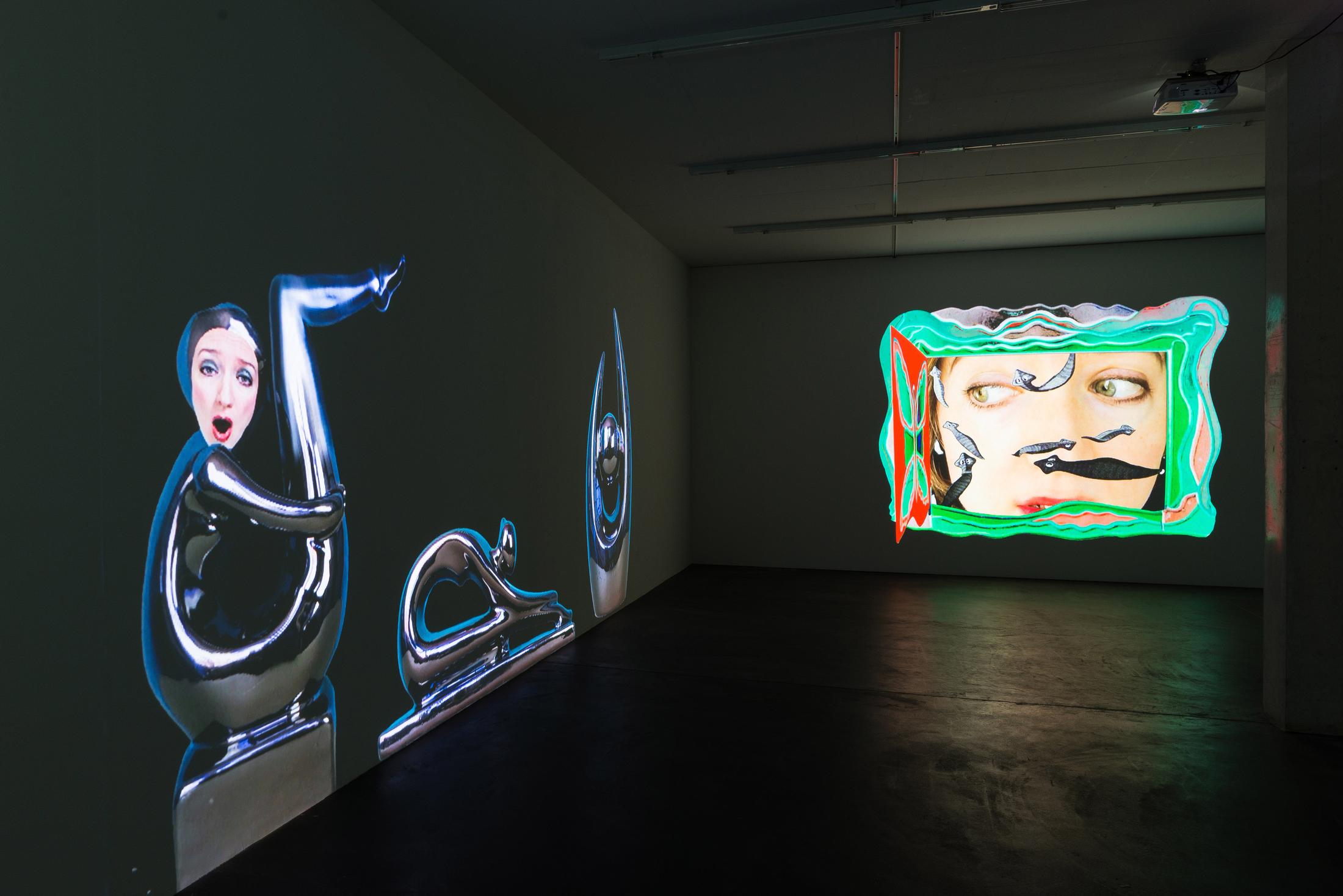 Installation View Shana Moulton «Whispering Pines ∞» at Galerie Gregor Staiger, Zurich, 2018 © / Courtesy the artist & Galerie Gregor Staiger