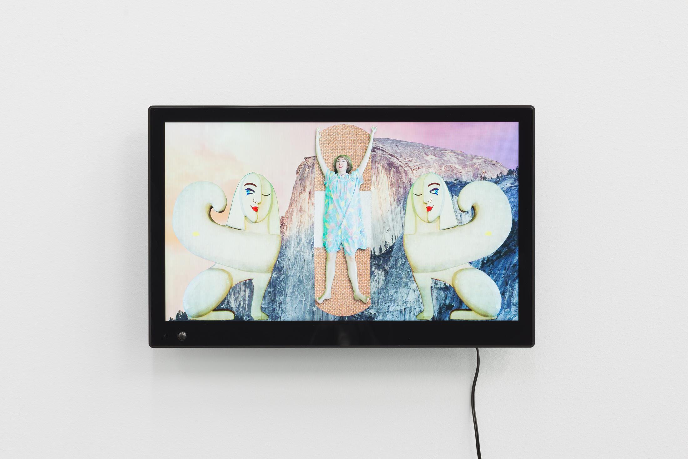 Installation View Shana Moulton «Whispering Pines ∞» at Galerie Gregor Staiger, Zurich, 2018 © / Courtesy the artist & Galerie Gregor Staiger