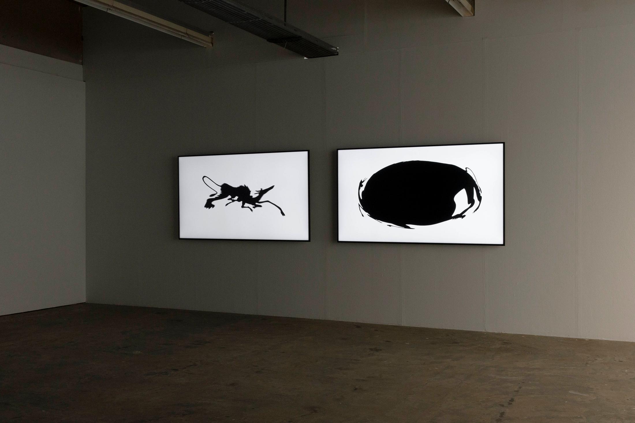 Exhibition View Sharif Waked Solo Show «Halftones; view on Sharif Waked, Just A Moment No. 5 (Jericho), 2012» at Kunsthaus Baselland, Muttenz, Basel, 2020 / Photo: Gina Folly / Courtesy: the artist