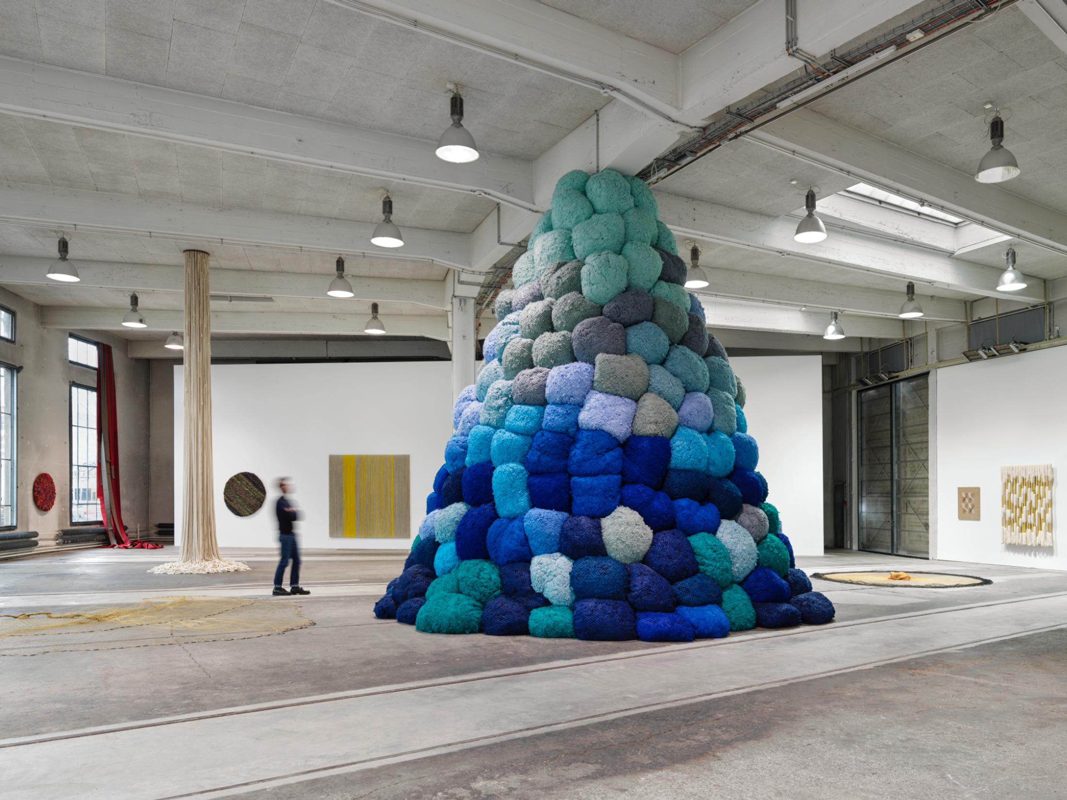 Exhibition View Sheila Hicks Solo Show «a little bit of a lot of things» at Lokremise, St. Gallen, 2023 / Photo: Stefan Altenburger / Courtesy: the artist and Lokremise