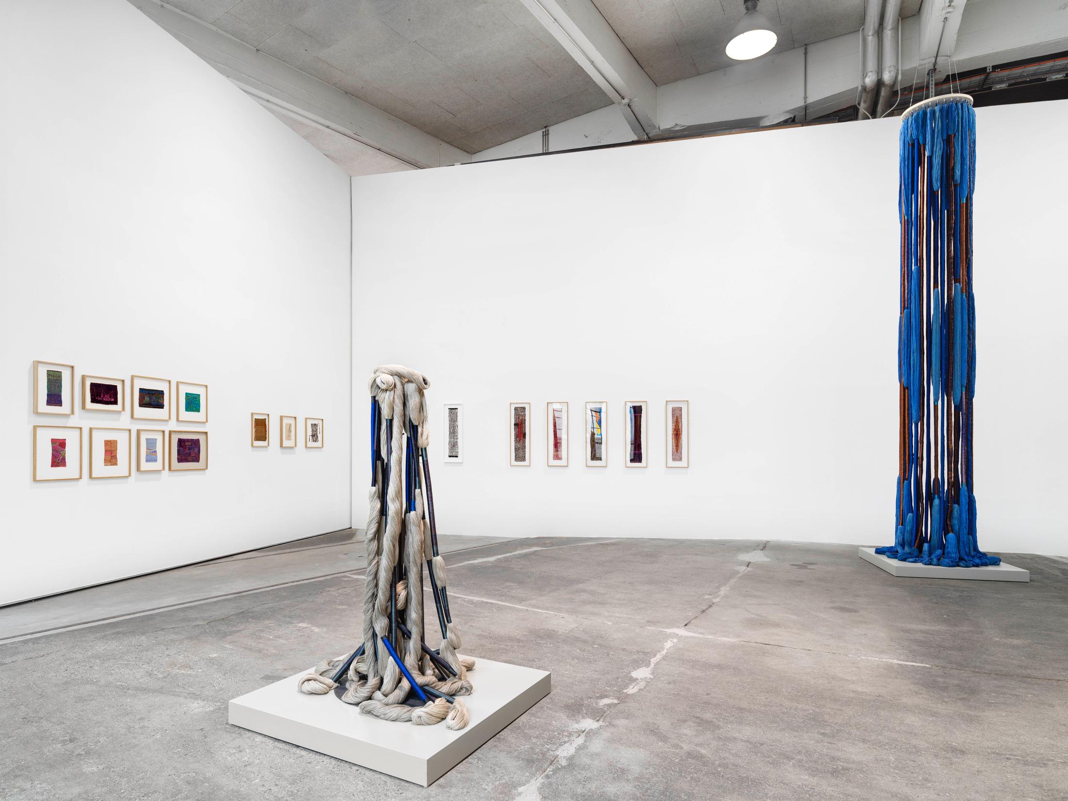 Exhibition View Sheila Hicks Solo Show «a little bit of a lot of things» at Lokremise, St. Gallen, 2023 / Photo: Stefan Altenburger / Courtesy: the artist and Lokremise