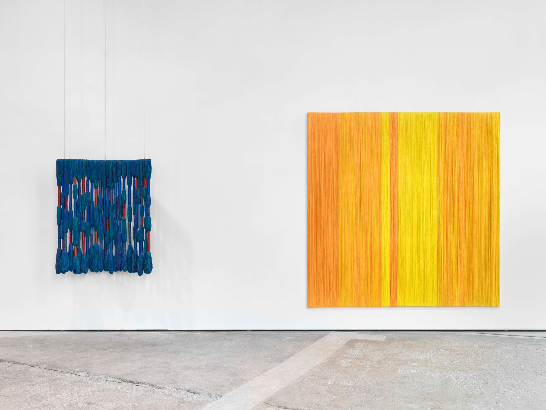 Exhibition View Sheila Hicks Solo Show «a little bit of a lot of things» at Lokremise, St. Gallen, 2023 / Photo: Stefan Altenburger / Courtesy: the artist and Lokremise