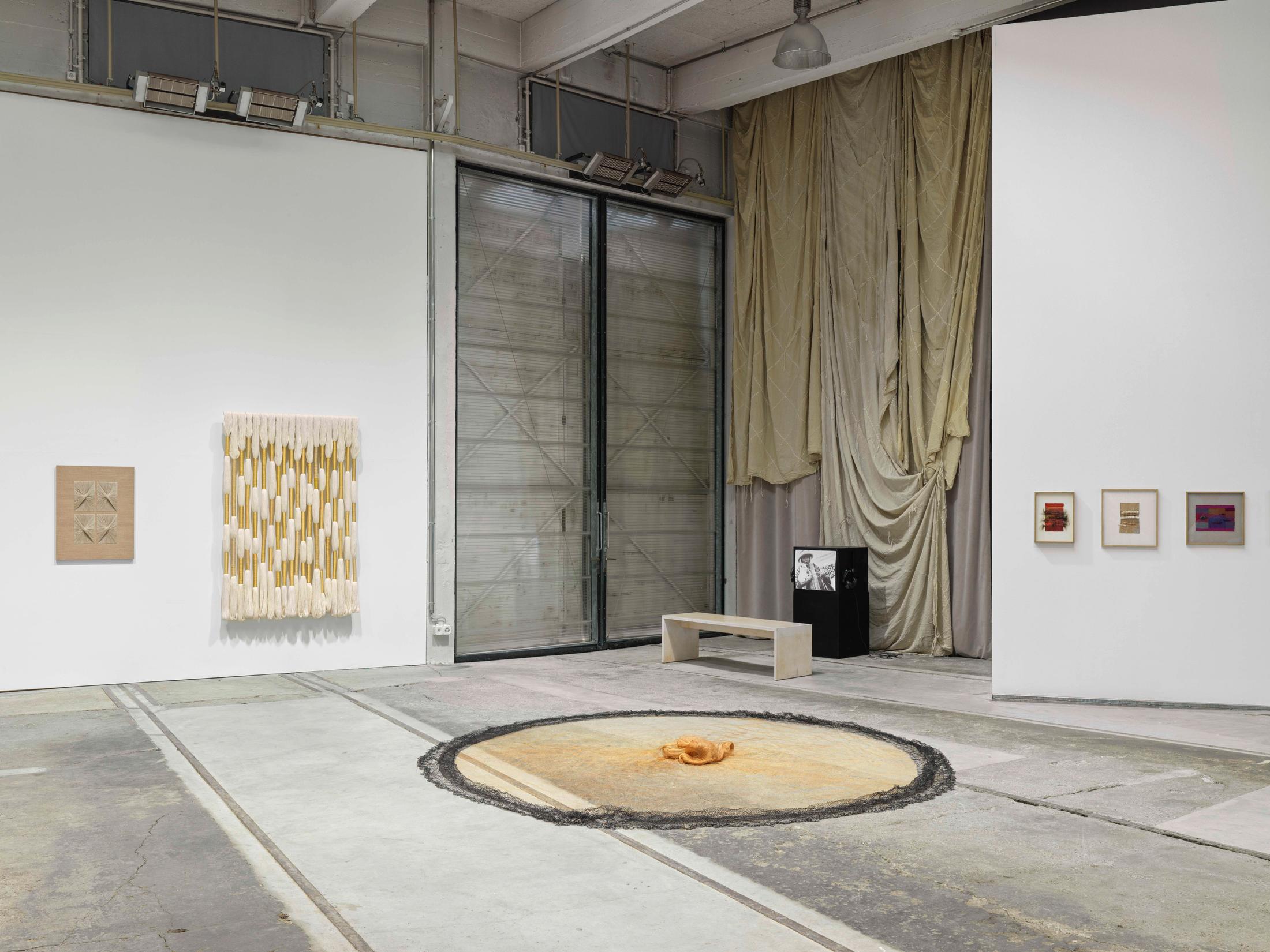 Exhibition View Sheila Hicks Solo Show «a little bit of a lot of things» at Lokremise, St. Gallen, 2023 / Photo: Stefan Altenburger / Courtesy: the artist and Lokremise