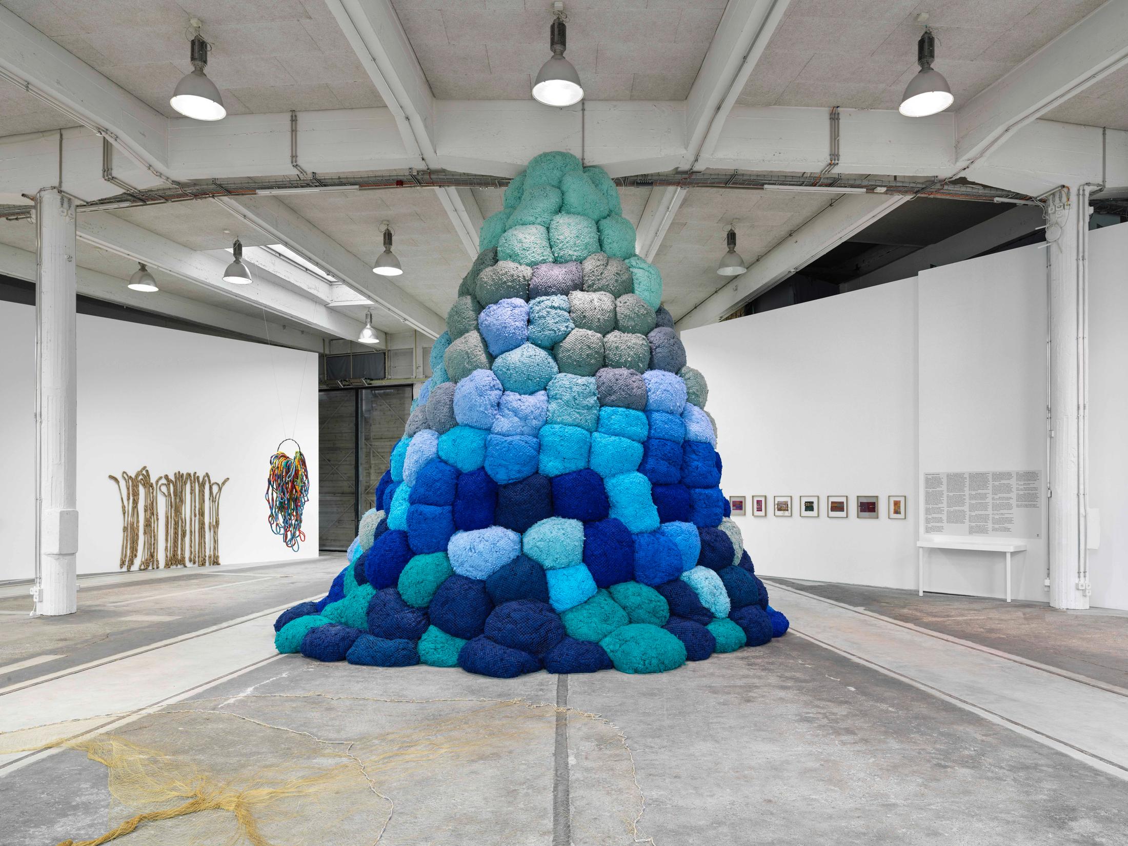 Exhibition View Sheila Hicks Solo Show «a little bit of a lot of things» at Lokremise, St. Gallen, 2023 / Photo: Stefan Altenburger / Courtesy: the artist and Lokremise