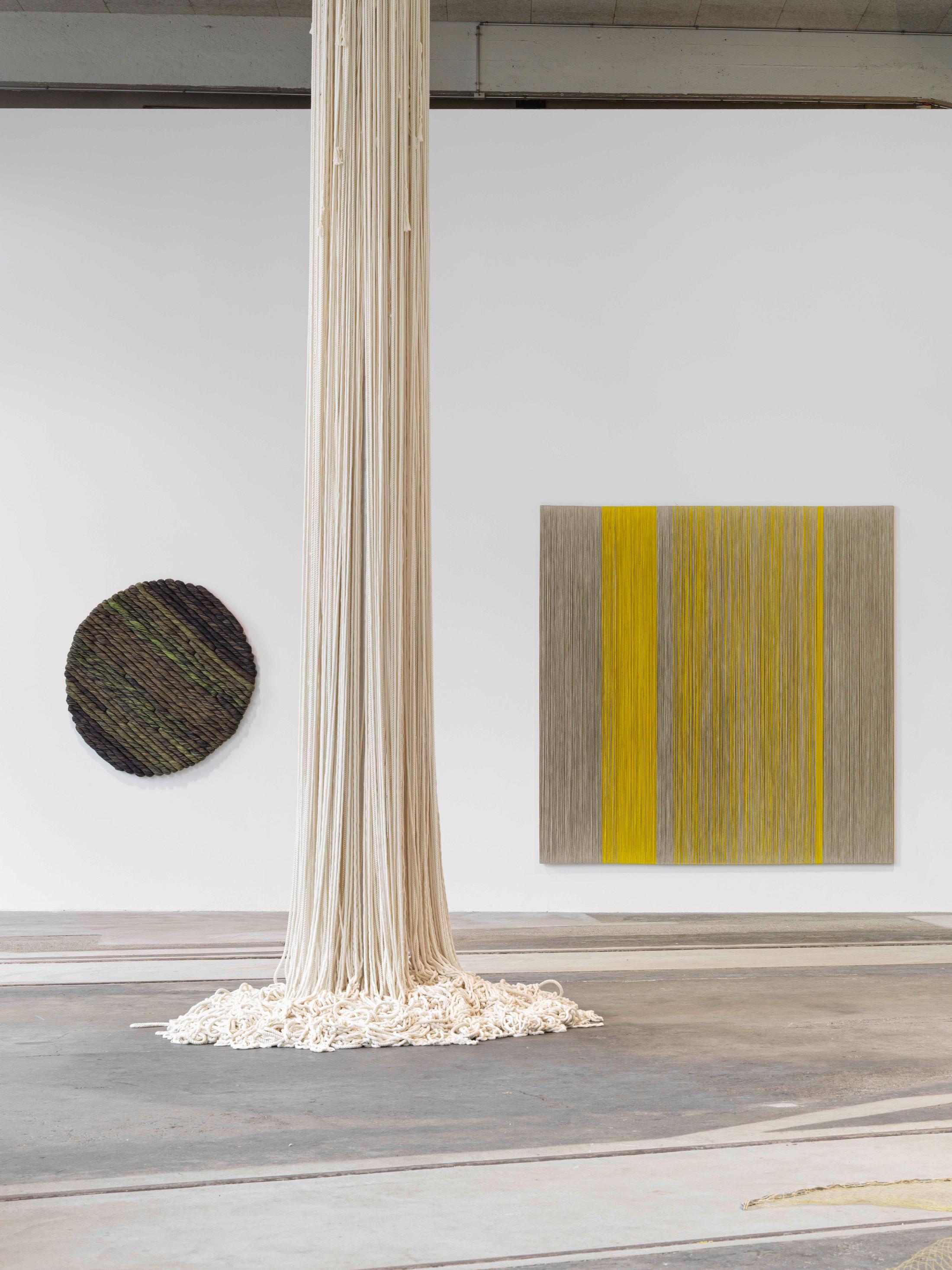 Exhibition View Sheila Hicks Solo Show «a little bit of a lot of things» at Lokremise, St. Gallen, 2023 / Photo: Stefan Altenburger / Courtesy: the artist and Lokremise