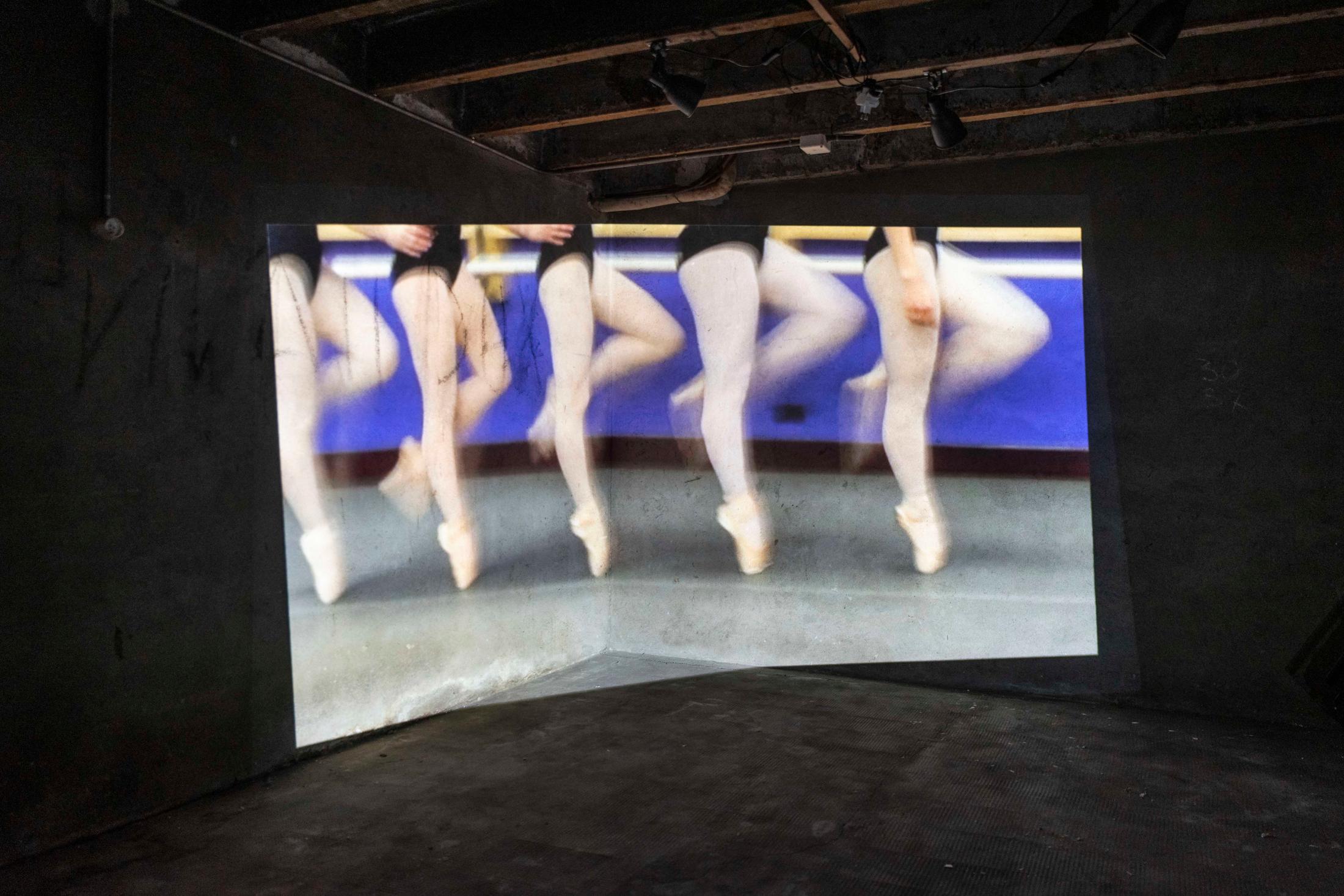 Exhibition View Shuang Li Solo Show «Among Us; view on Shuang Li, I Want to Sleep More But By Your Side, 2019, video installation» at Cherish, Geneva, 2021 / Photo: James Bantone / Courtesy: the artist and Cherish