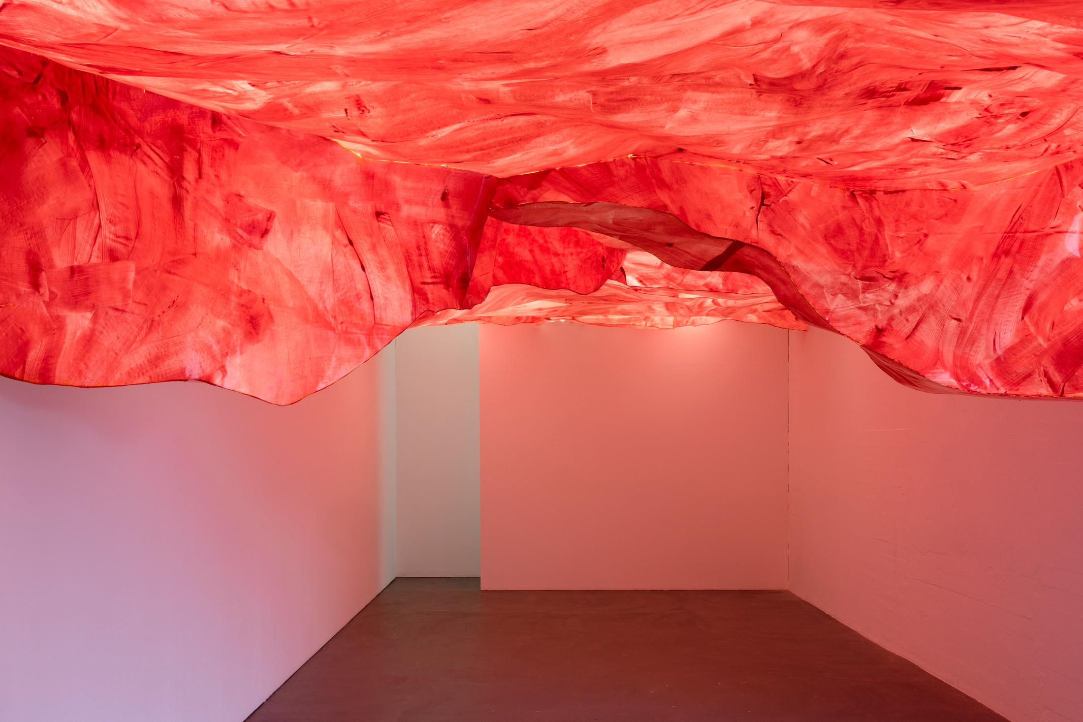 Exhibition View Simone Holliger Solo Show «venir en main» at Kunsthaus Baselland, Muttenz, 2023 / Photo: Gina Folly / Courtesy: the artist and Kunsthaus Baselland