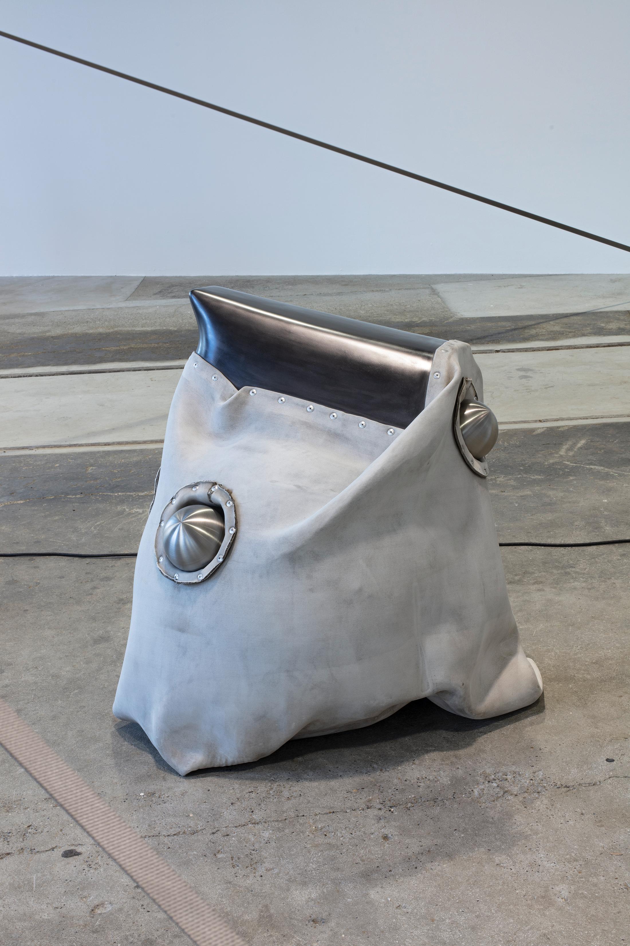 Exhibition View Siobhán Hapaska Soloshow (view on Bird, 2016) at Lokremise, St. Gallen, 2020, presented by Kunstmuseum St. Gallen / Photo: Stefan Rohner / Courtesy: the artist and Kunstmuseum St. Gallen