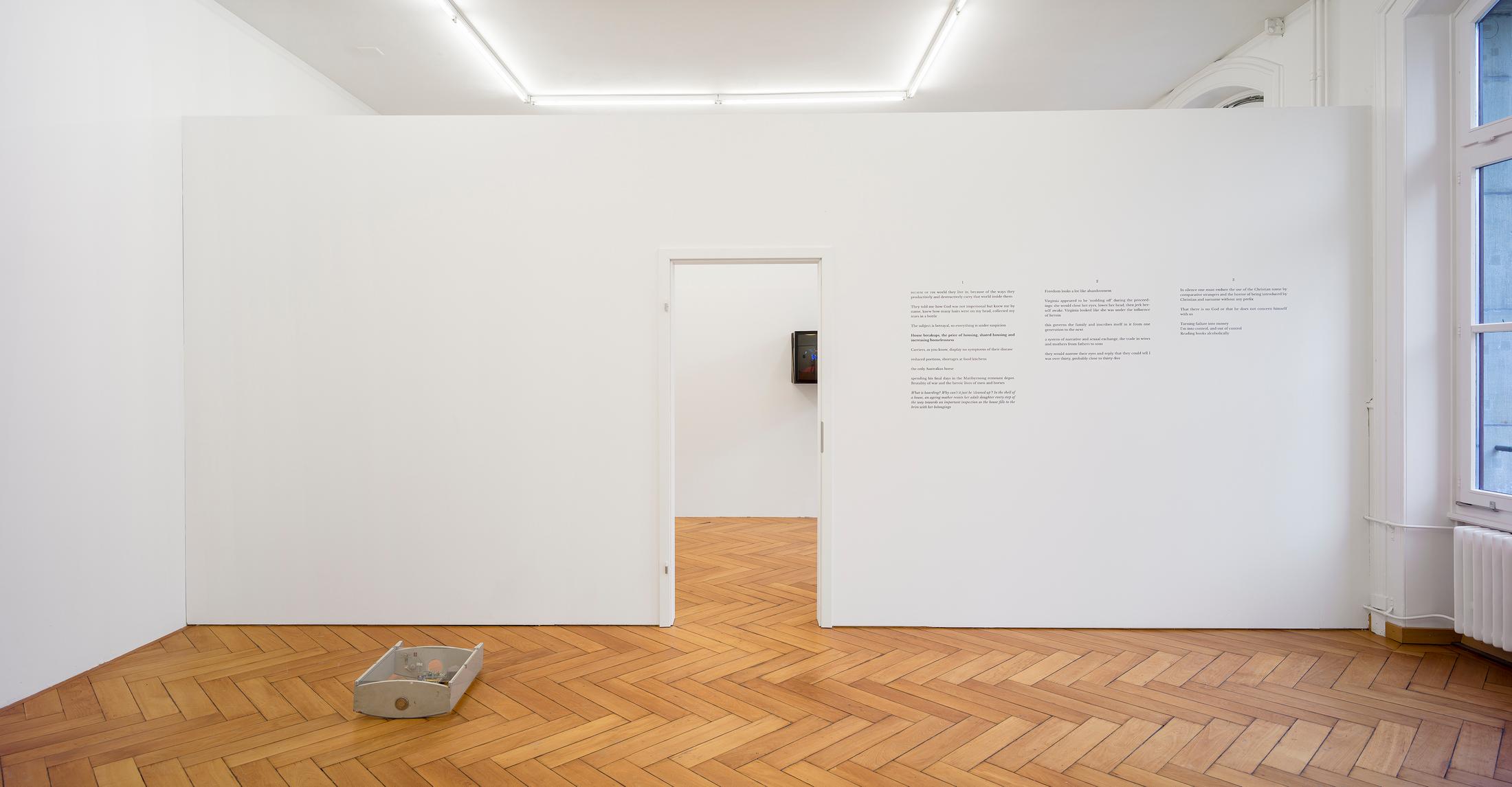 Exhibition View Group Show «Slow Dance (3)» at Stadtgalerie Berne, Berne, 2023 / Photo: Studio Mussano, David Aebi / Courtesy: the artists and Stadtgalerie Bern