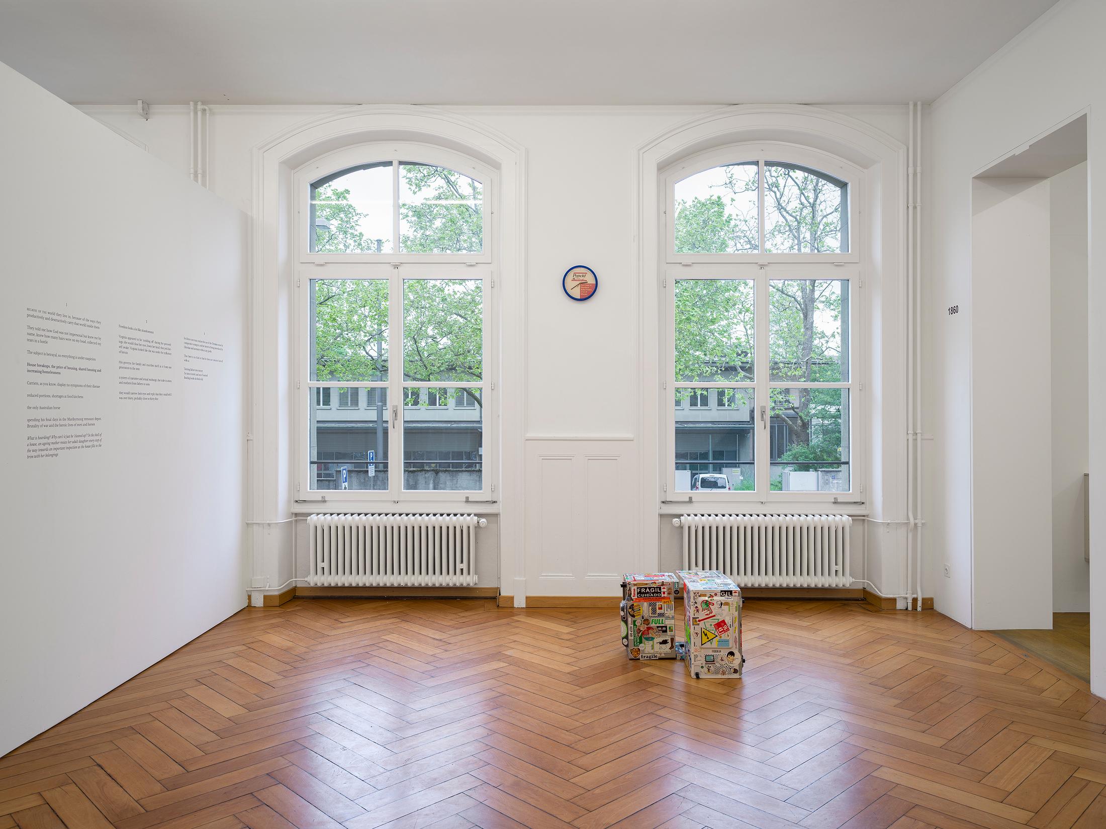 Exhibition View Group Show «Slow Dance (3)» at Stadtgalerie Berne, Berne, 2023 / Photo: Studio Mussano, David Aebi / Courtesy: the artists and Stadtgalerie Bern