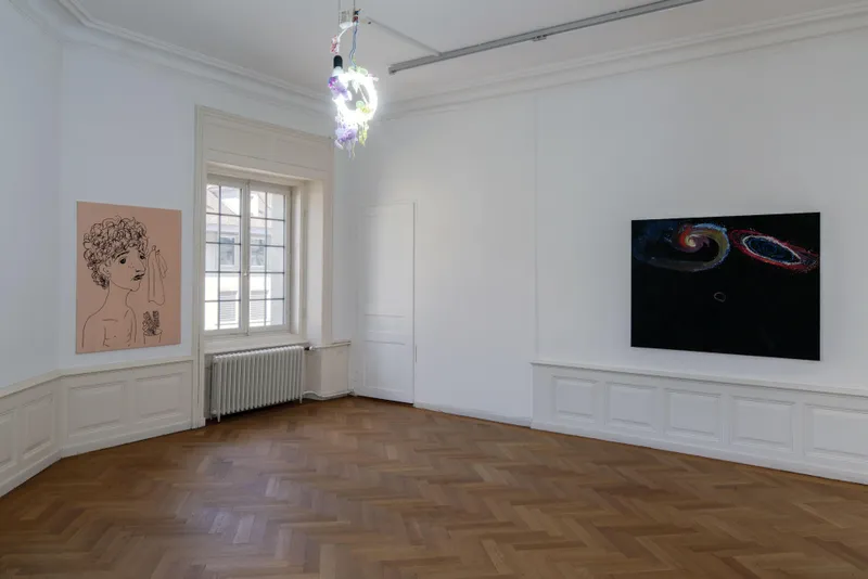 Exhibition View Groupshow «Soft Shell; view on Ray Hegelbach» at Kunsthaus Langenthal, Langenthal, 2020 / Photo: CE / Courtesy: the artists and Kunsthaus Langenthal