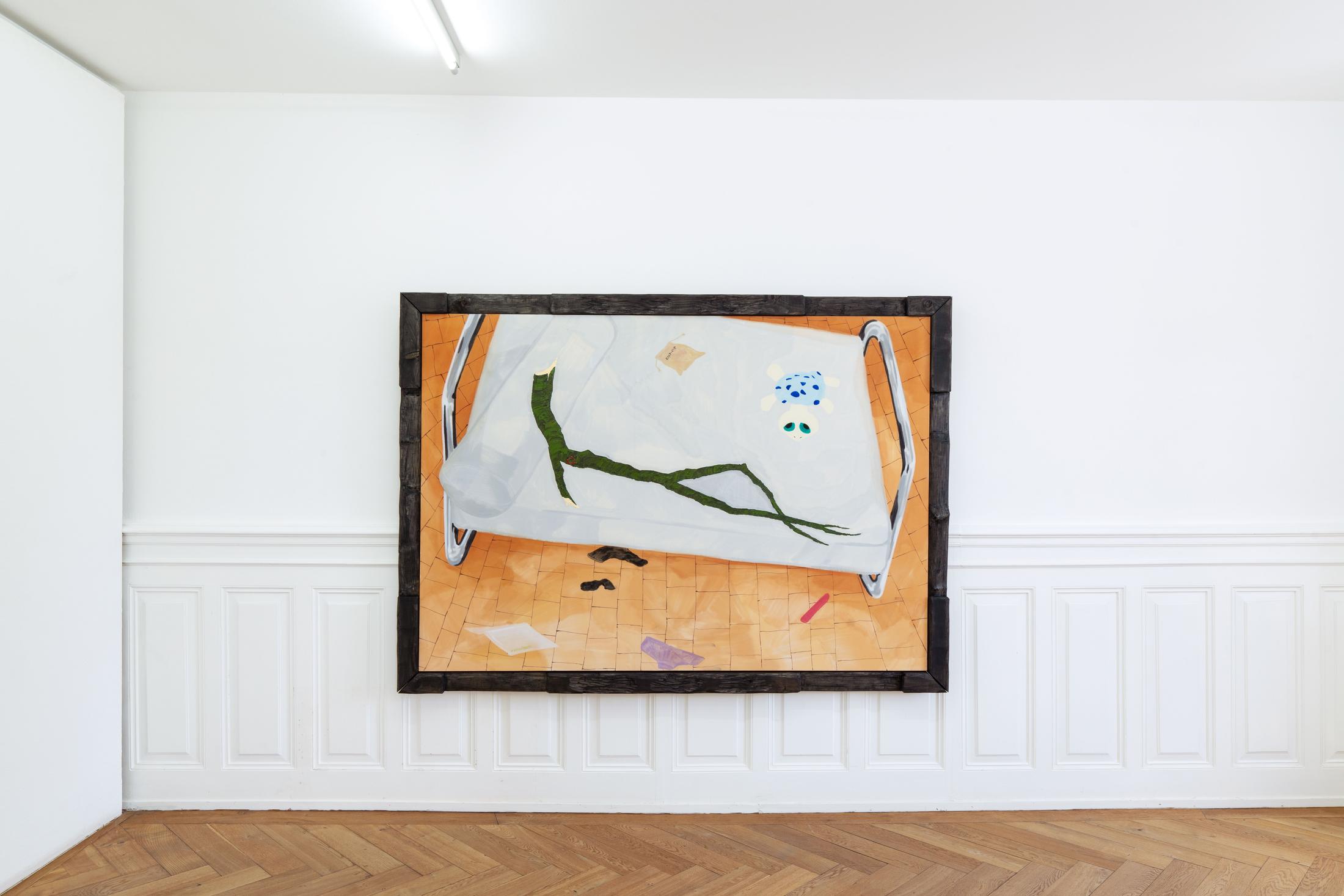 Exhibition View Groupshow «Soft Shell; view on Ivan Mitrovic» at Kunsthaus Langenthal, Langenthal, 2020 / Photo: CE / Courtesy: the artists and Kunsthaus Langenthal