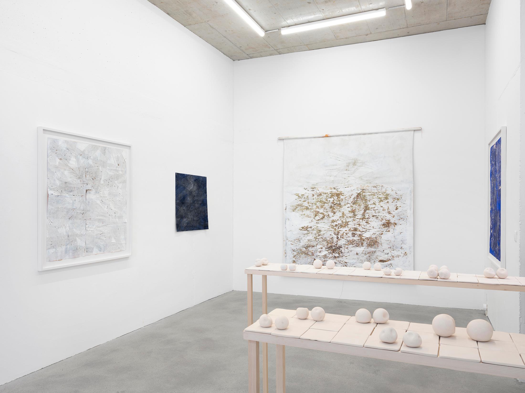 Exhibition View Sophie Bouvier Ausländer Soloshow «Words, Works, Worlds» at Galerie Heinzer Reszler, Lausanne, 2019 / Photo: Julien Gremaud / Courtesy: the artist and Galerie Heinzer Reszler