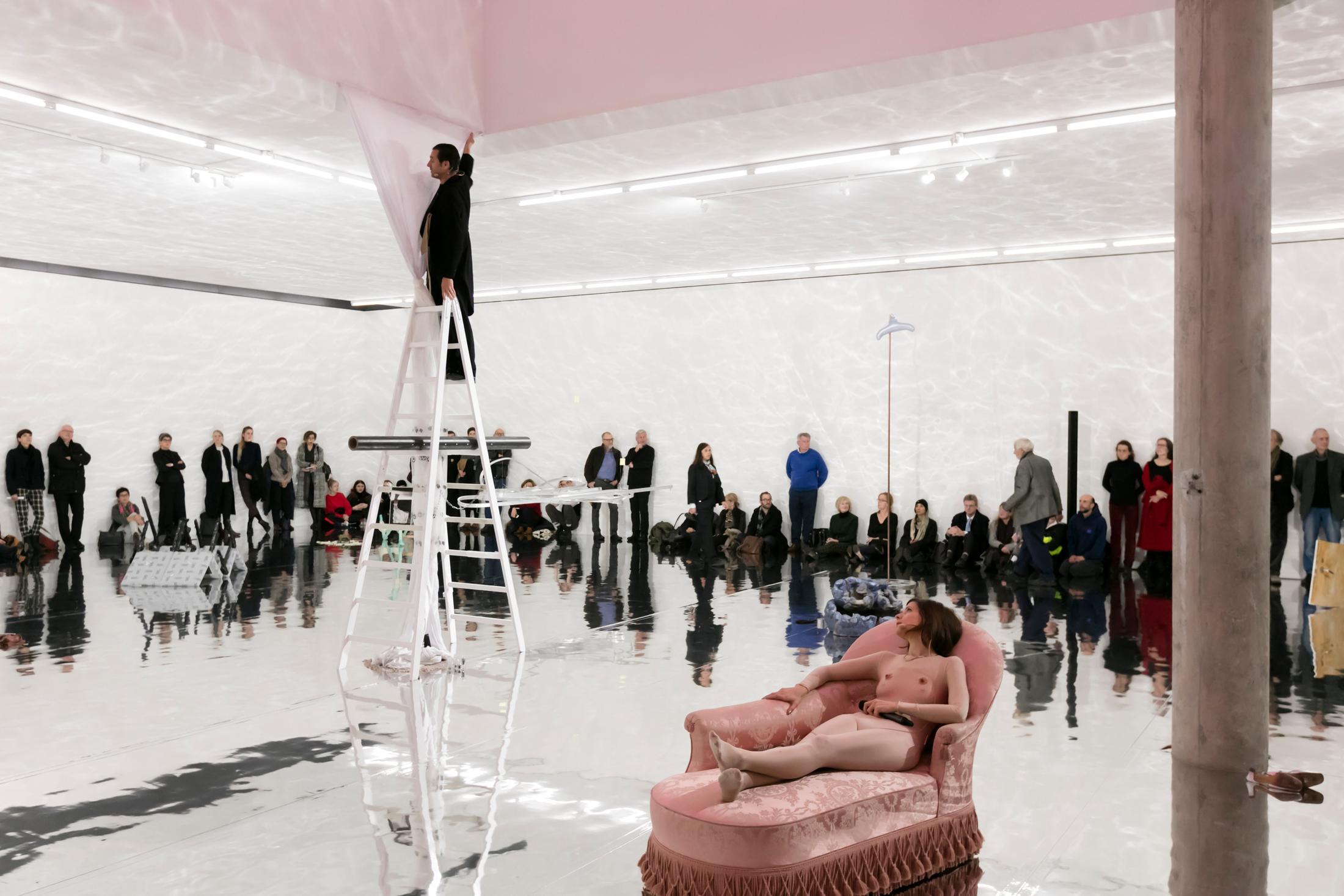 Exhibition View Sophie Jung «The Bigger Sleep» at Kunstmuseum Basel Gegenwart, 2018 / Photo: Julian Salinas
