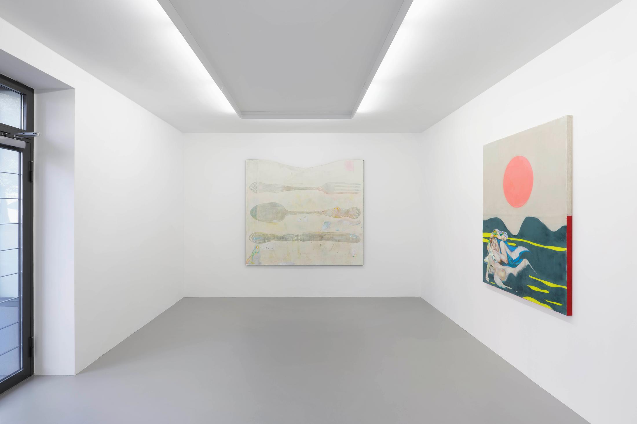 Exhibition View Sophie Reinhold Soloshow «Y» at GALERIE PHILIPPZOLLINGER, Zurich, 2020 / Photo: Conradin Frei / Courtesy: the artist and GALERIE PHILIPPZOLLINGER