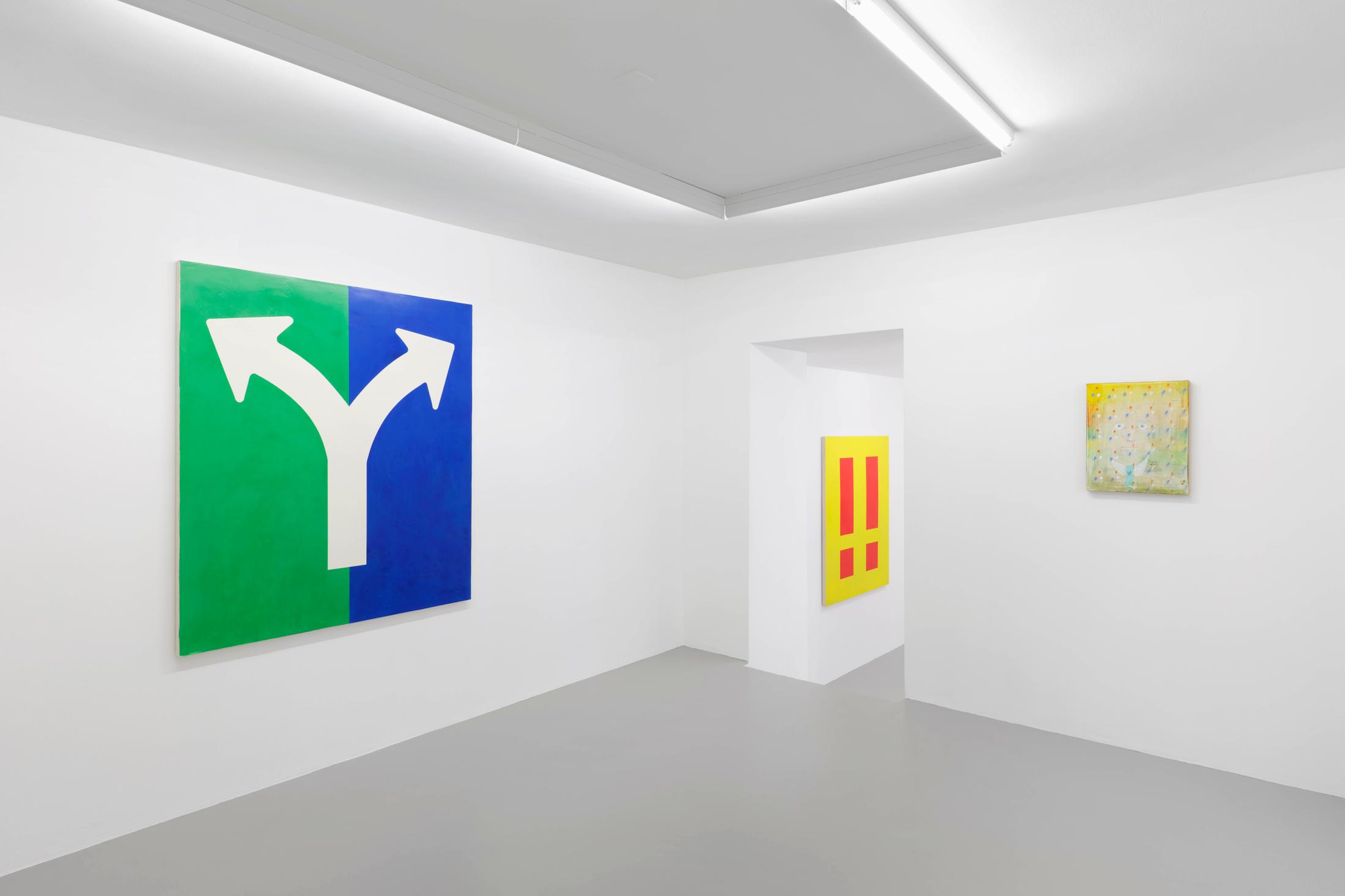 Exhibition View Sophie Reinhold Soloshow «Y» at GALERIE PHILIPPZOLLINGER, Zurich, 2020 / Photo: Conradin Frei / Courtesy: the artist and GALERIE PHILIPPZOLLINGER