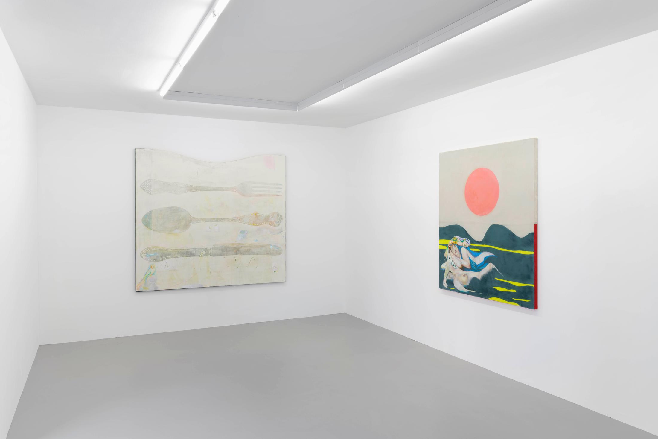 Exhibition View Sophie Reinhold Soloshow «Y» at GALERIE PHILIPPZOLLINGER, Zurich, 2020 / Photo: Conradin Frei / Courtesy: the artist and GALERIE PHILIPPZOLLINGER