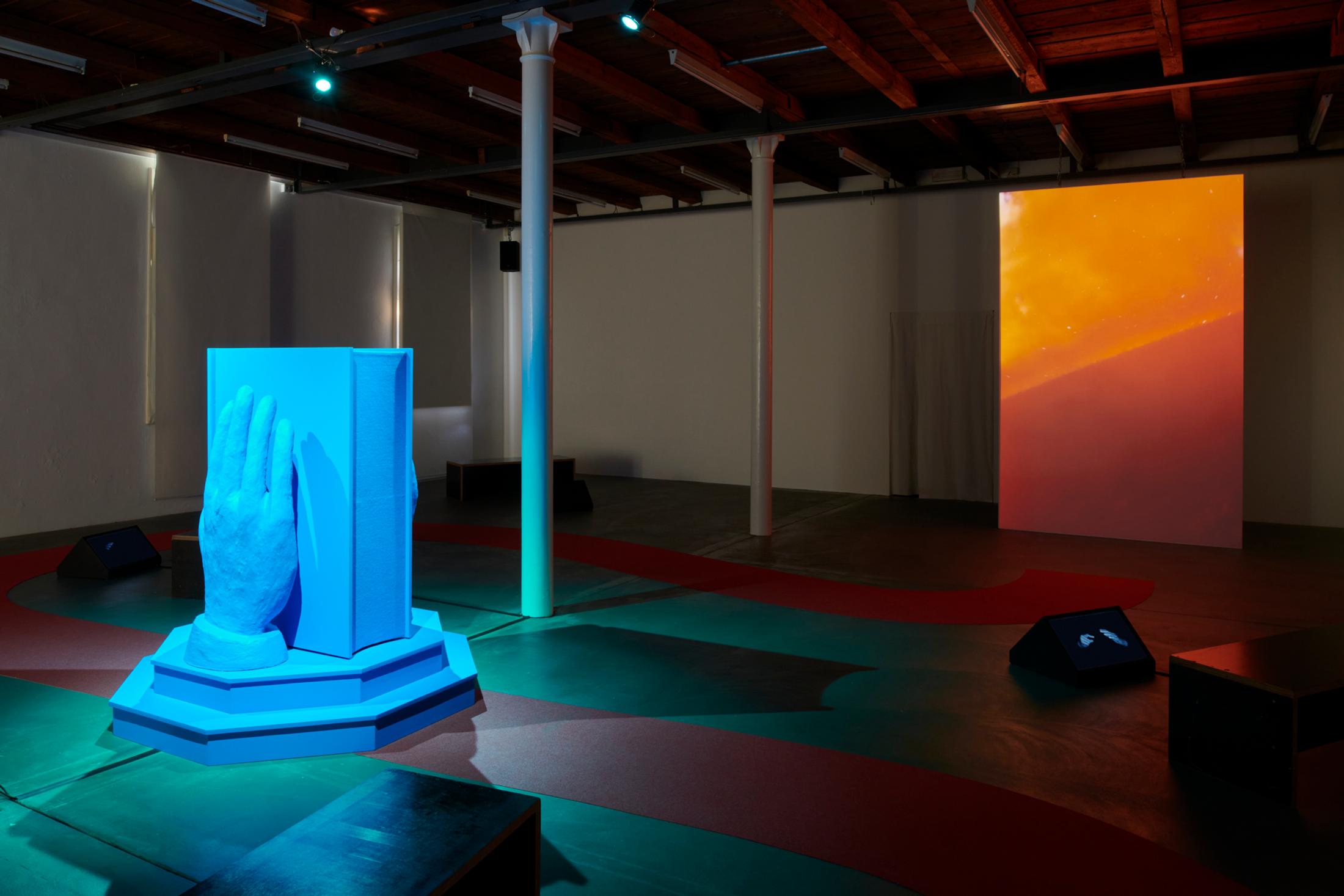 Exhibition View Soraya Lutangu Bonaventure and Alfatih Duo Exhibition «Window Seat» at Fri Art, 2021 / Photo: Guillaume Python / Courtesy: the artists and Fri Art Kunsthalle