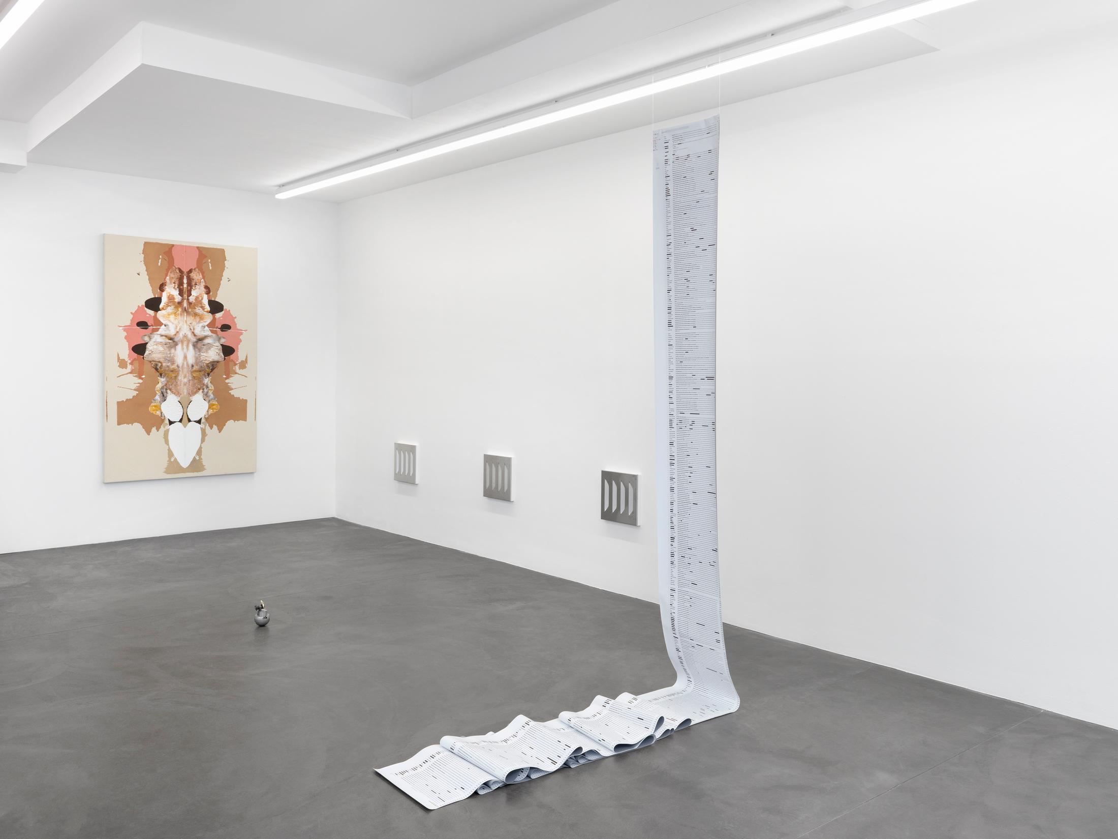 Exhibition View Groupshow «Structures of Feeling» at Galerie Maria Bernheim, Zurich, 2020 / Photo: Annik Wetter / Courtesy: the artists and Galerie Maria Bernheim