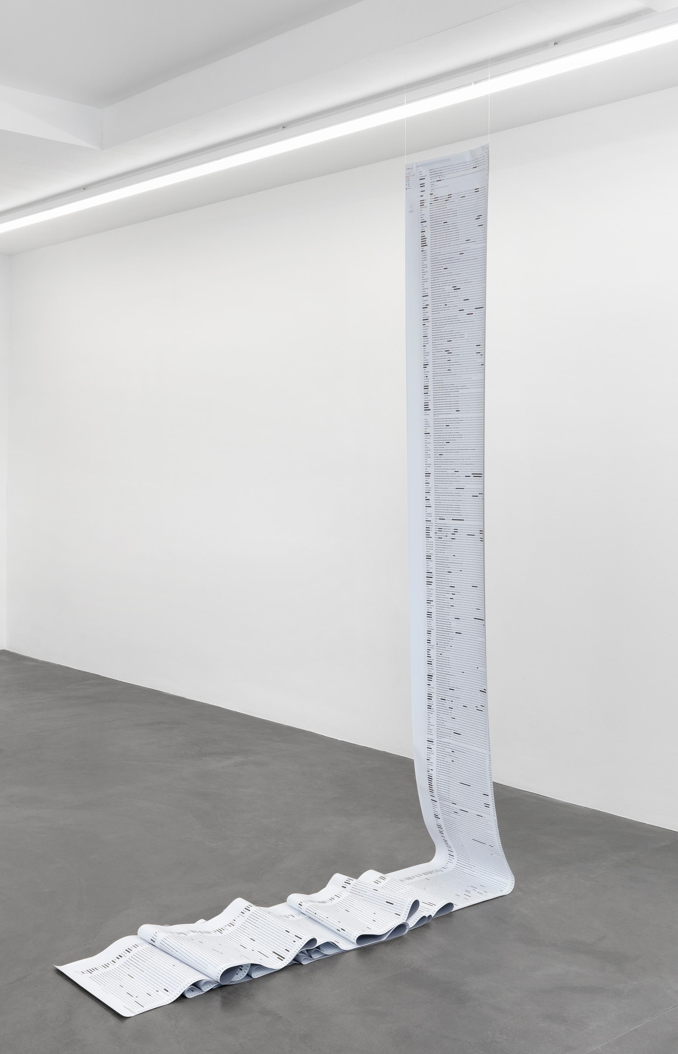 Exhibition View Groupshow «Structures of Feeling; view on Aliza Shvartz, How does it feet to be a fiction? Zurich Virus, 2020» at Galerie Maria Bernheim, Zurich, 2020 / Photo: Annik Wetter / Courtesy: the artists and Galerie Maria Bernheim