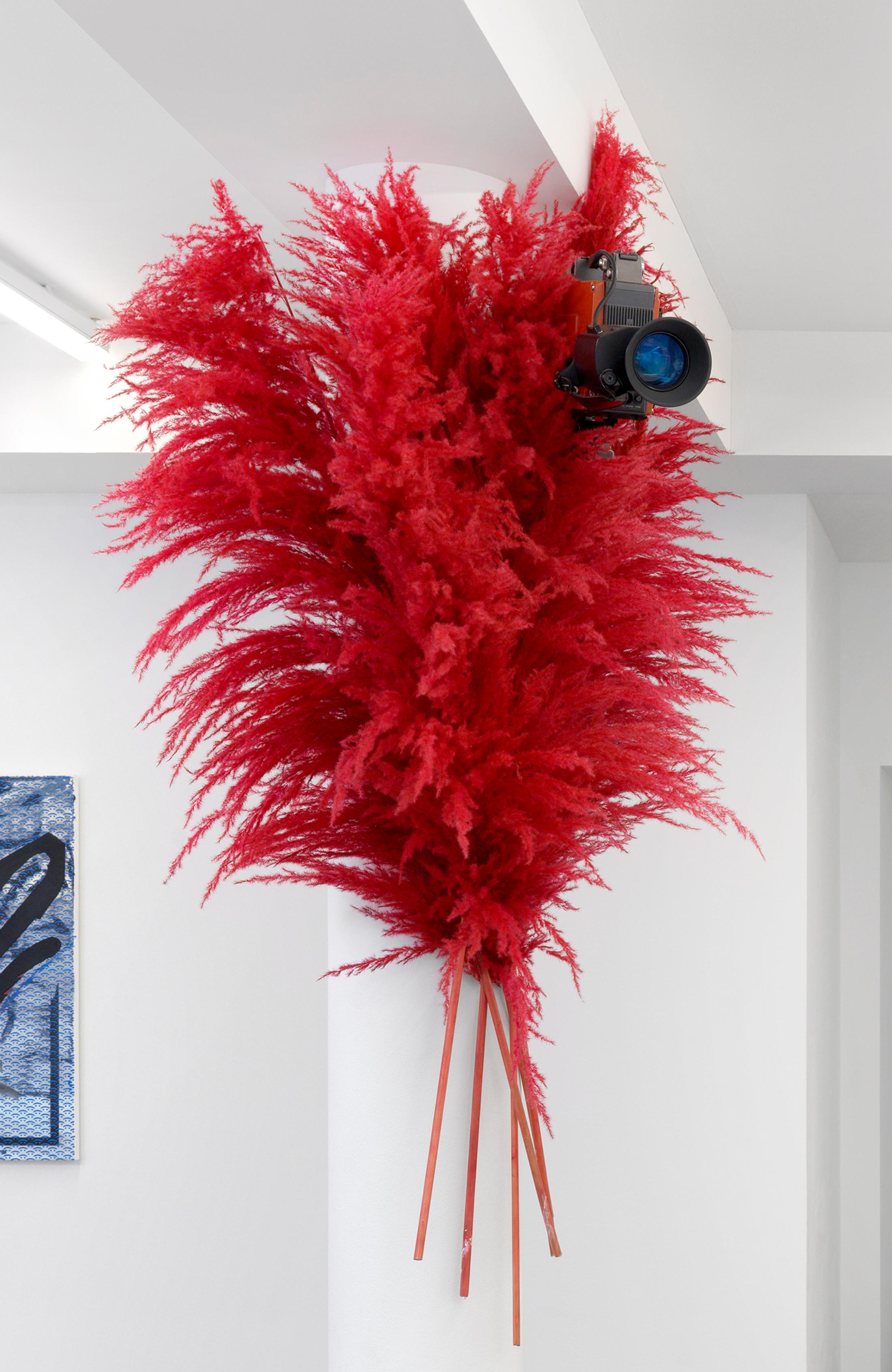 Exhibition View Groupshow «Structures of Feeling; view on Julia Scher, Hidden Camera (Architectural Vagina), 1991/2018» at Galerie Maria Bernheim, Zurich, 2020 / Photo: Annik Wetter / Courtesy: the artists and Galerie Maria Bernheim