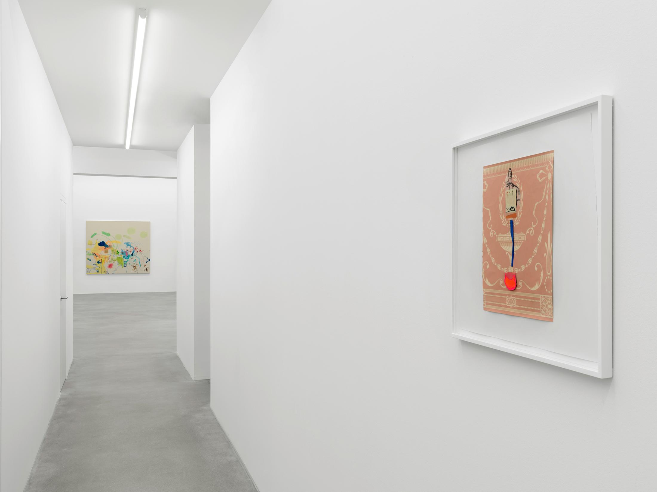 Exhibition View Sue Williams Soloshow at Galerie Eva Presenhuber, Waldmannstrasse, Zurich, 2020 / Photo: Stefan Altenburger / © Sue Williams / Courtesy the artist and Galerie Eva Presenhuber, Zurich / New York
