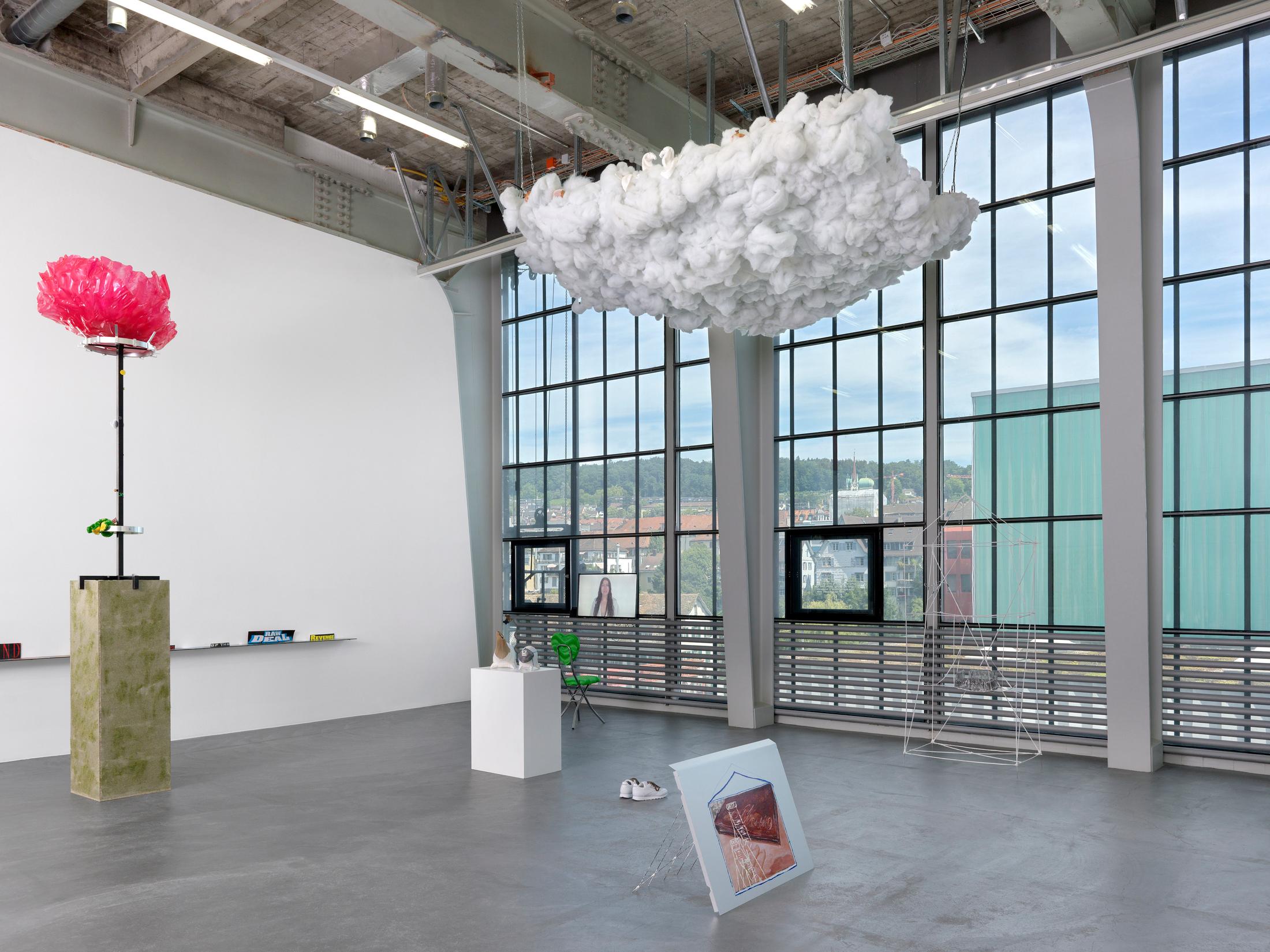 Exhibition View Groupshow «Summer of Suspense» at Kunsthalle Zürich, Zurich, 2020 / Photo: Annik Wetter / Courtesy: the artists and Kunsthalle Zürich