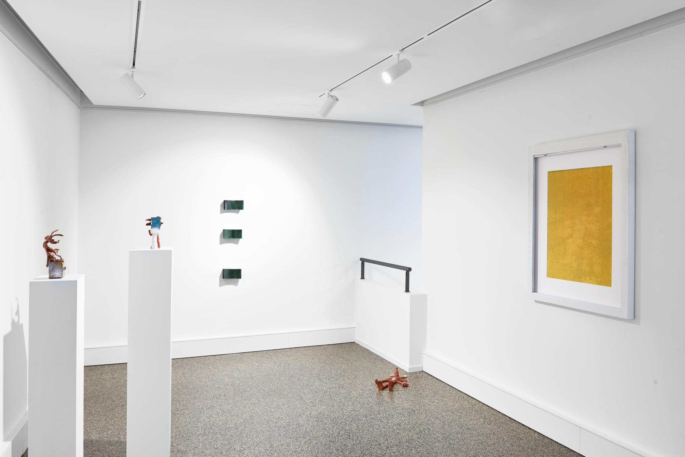 Exhibition View Groupshow «Supper Club» at Wilde, Basel, 2020 / Photo: Philipp Hänger / Courtesy: the artists and Wilde