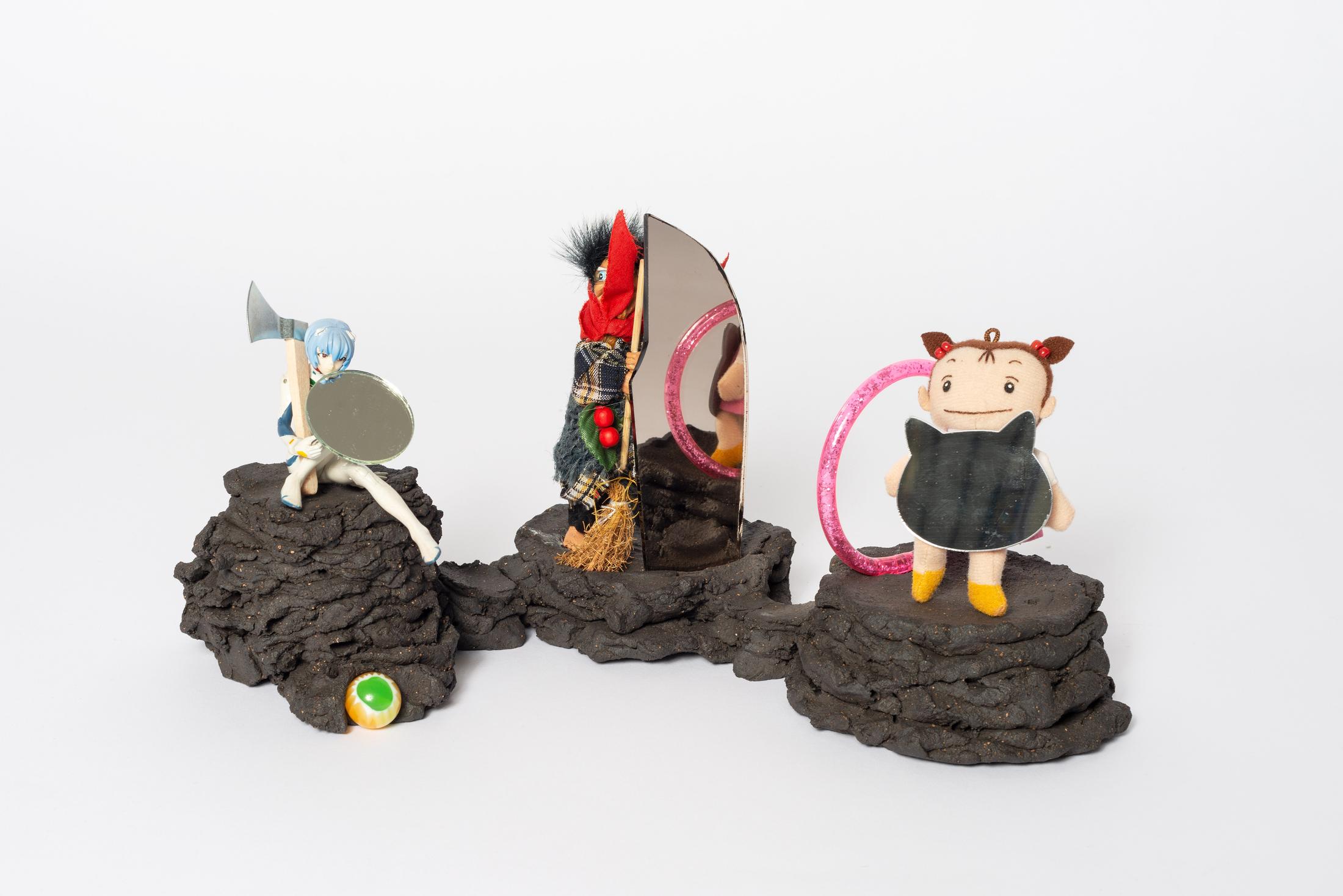 Exhibition View Sveta Mordovskaya Soloshow «Suckly Eye / view on Matrjoschka II, 2018» at Weiss Falk, Basel, 2018 / Photo: Flavio Karrer / Courtesy: the artist and Weiss Falk