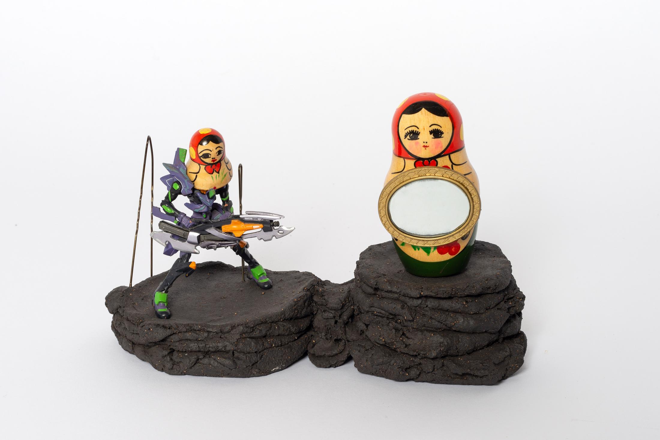 Exhibition View Sveta Mordovskaya Soloshow «Suckly Eye / view on Matrjoschka III, 2018» at Weiss Falk, Basel, 2018 / Photo: Flavio Karrer / Courtesy: the artist and Weiss Falk