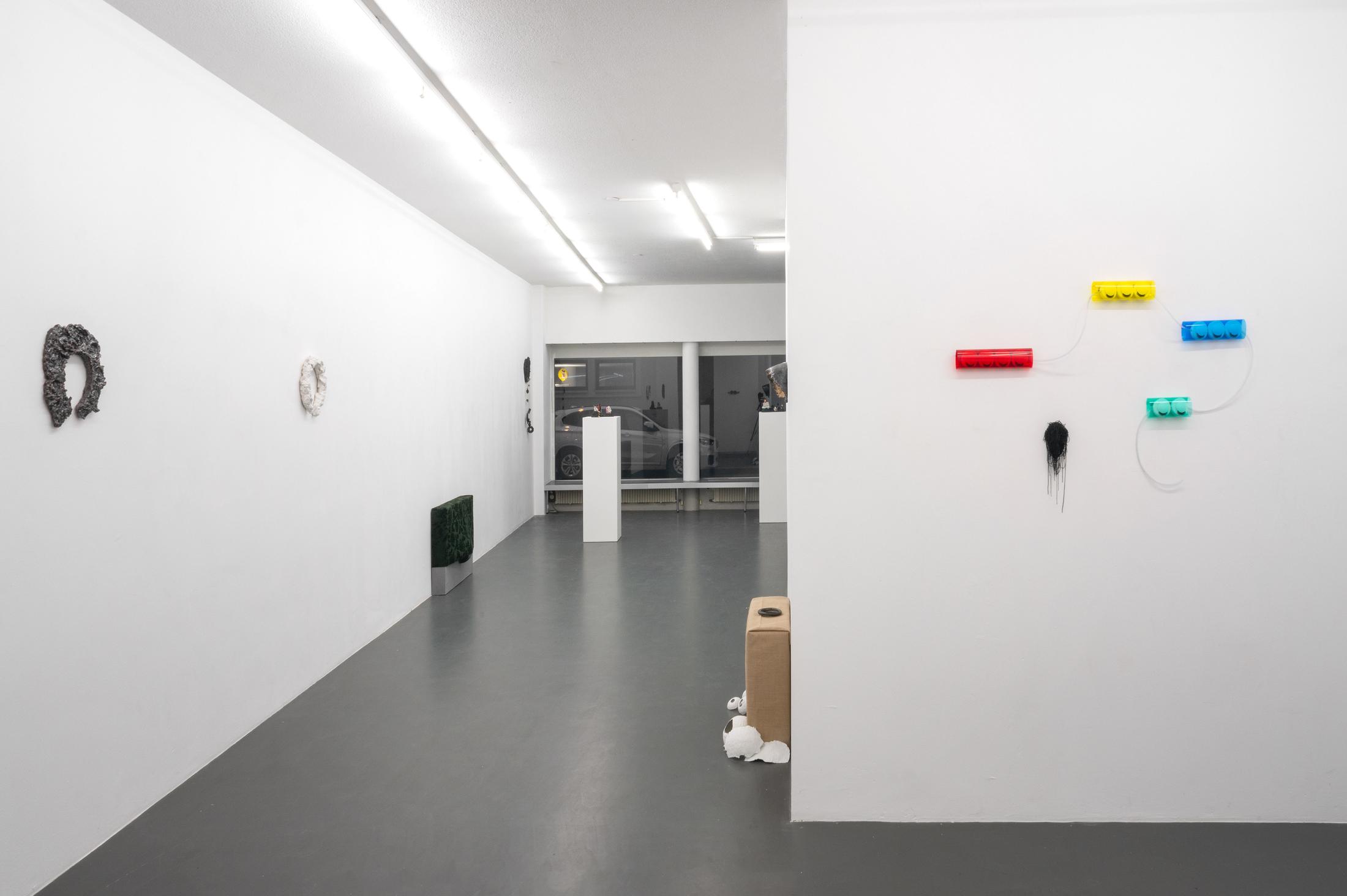 Exhibition View Sveta Mordovskaya Soloshow «Suckly Eye» at Weiss Falk, Basel, 2018 / Photo: Flavio Karrer / Courtesy: the artist and Weiss Falk