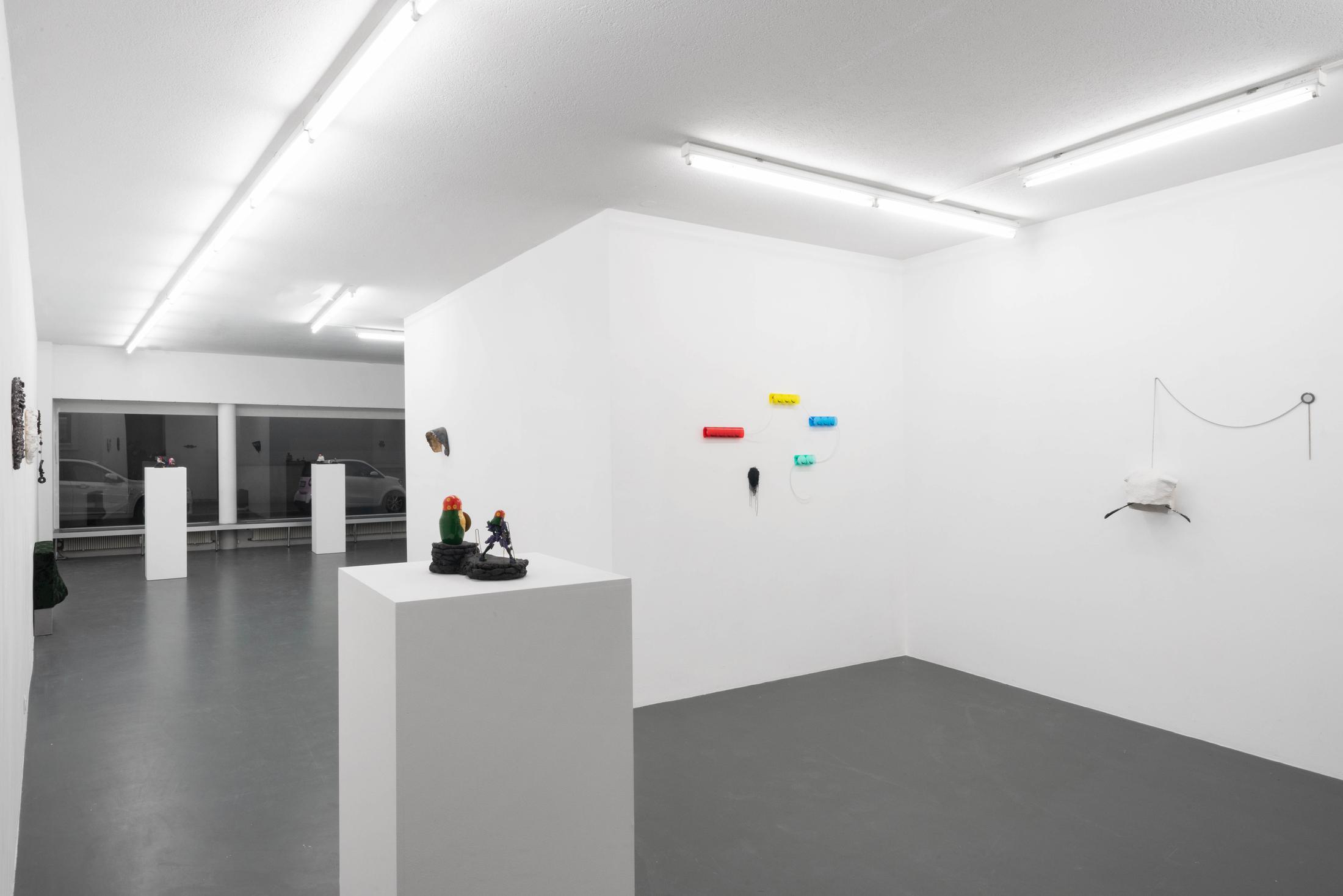 Exhibition View Sveta Mordovskaya Soloshow «Suckly Eye» at Weiss Falk, Basel, 2018 / Photo: Flavio Karrer / Courtesy: the artist and Weiss Falk