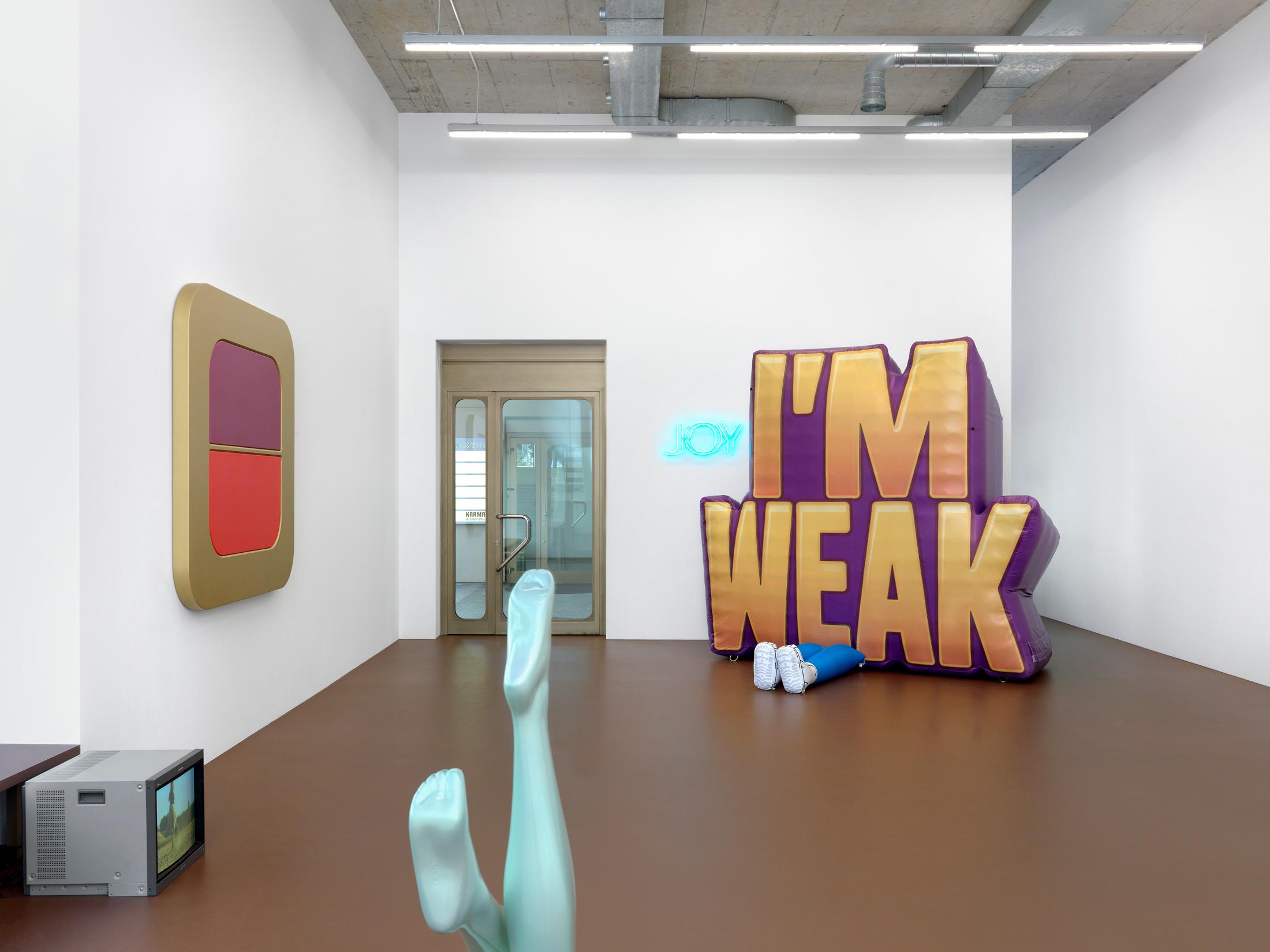 Exhibition View Sylvie Fleury Soloshow «JOY» at Karma International, Zurich, 2019 / Photo: Annik Wetter / Courtesy: the artist and Karma International