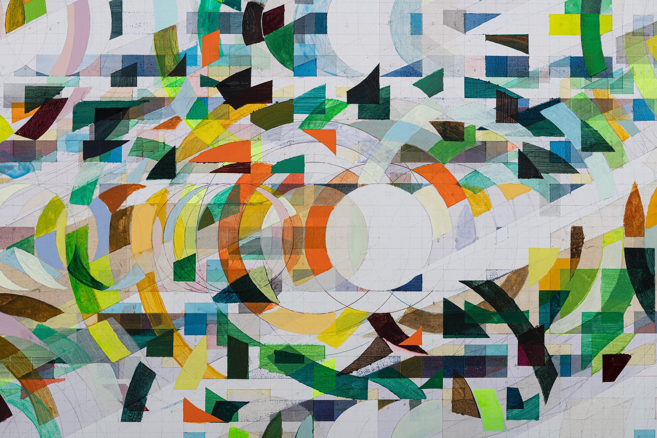 Exhibition View Tanya Goel Soloshow «Equations in a Variable; view on Mechanism 5, 2019 (detail)» at Galerie Urs Meile, Luzern, 2019 / Courtesy: the artist and Galerie Urs Meile