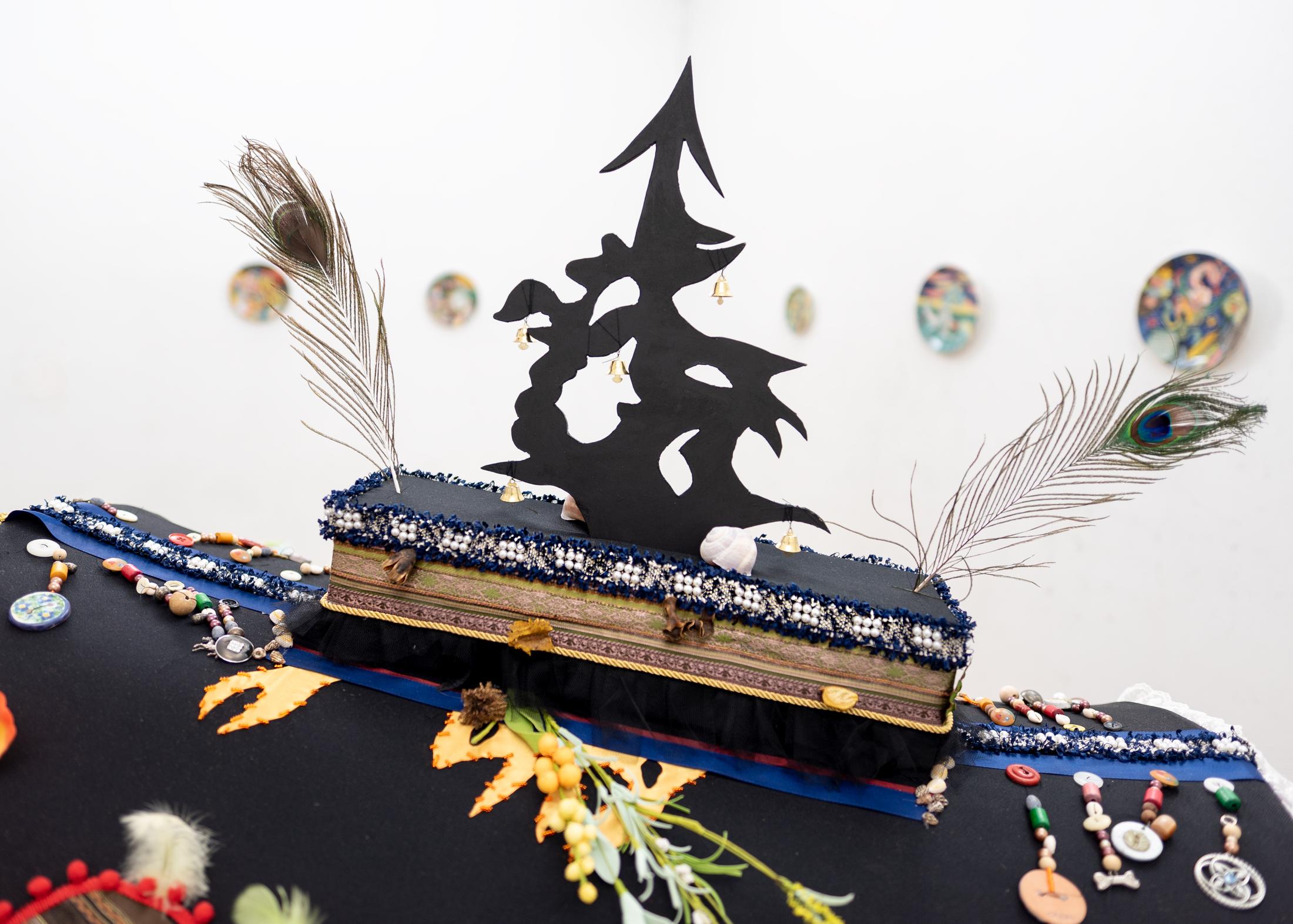 Exhibition View Group Show «TARANTULA; view on Beatrice Celli, Sorella Carovana, 2020, (detail)» at Sonnenstube, Lugano, 2020 / Courtesy: the artist and Sonnenstube