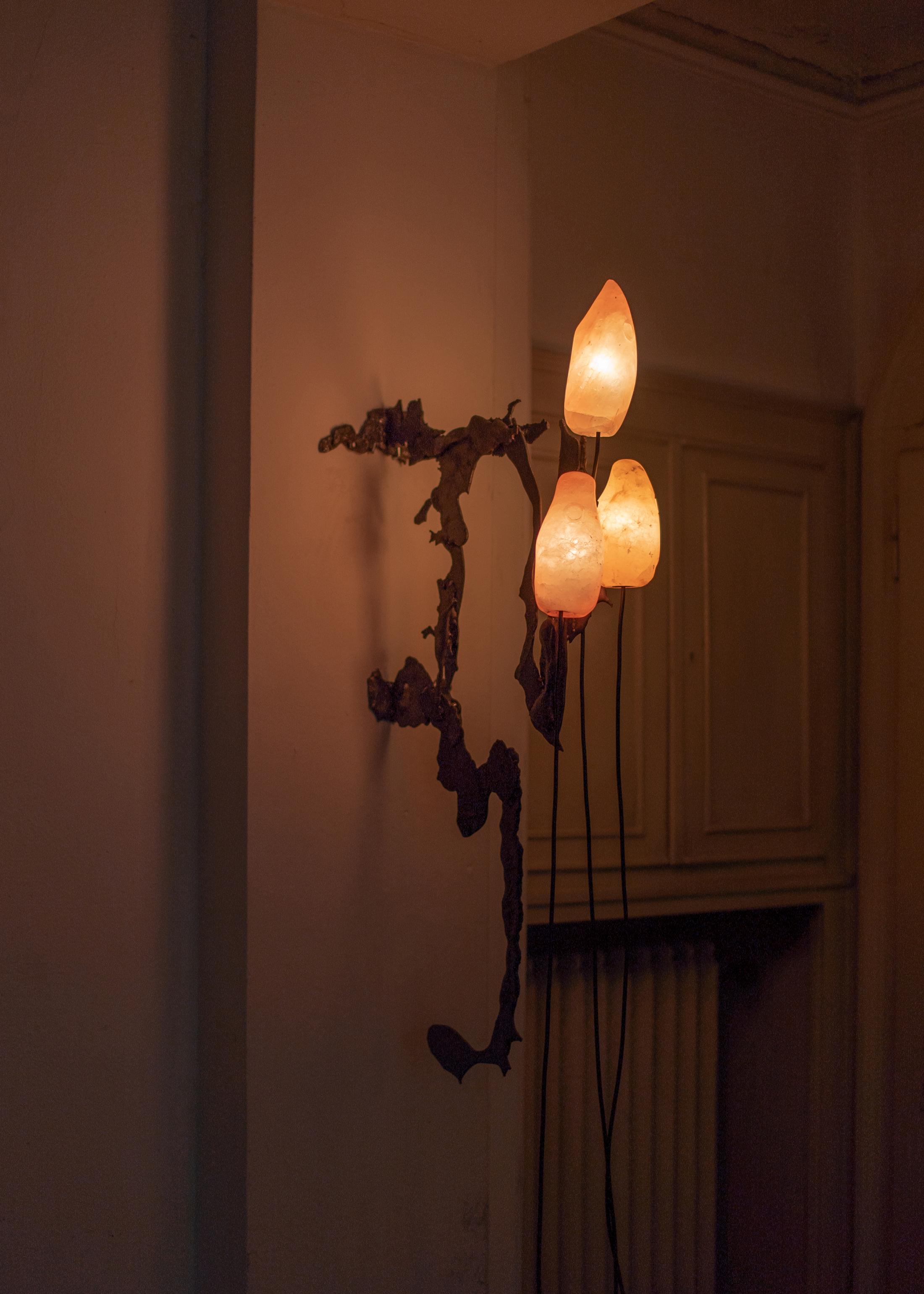 Exhibition View Group Show «TARANTULA; view on Jacopo Belloni, Paranoid Lamp, 2020» at Sonnenstube, Lugano, 2020 / Courtesy: the artist and Sonnenstube