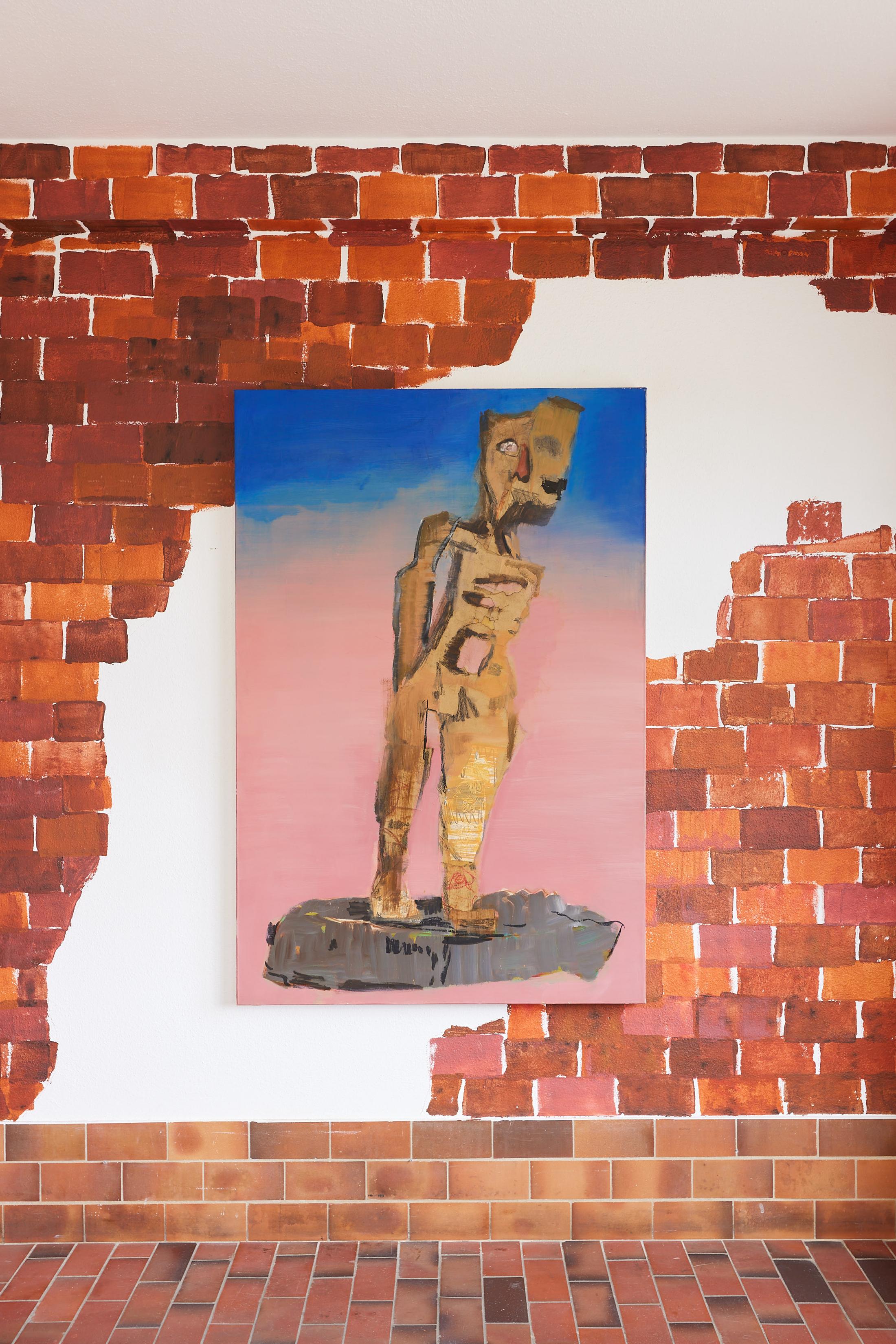 Exhibition View Tatjana Gerhard Solo Show «Schutzwall; view on Tatjana Gerhard, In der Welt, 2022» at Mayday, Basel, 2022 / Photo: Moritz Schermbach / Courtesy: the artist and Mayday