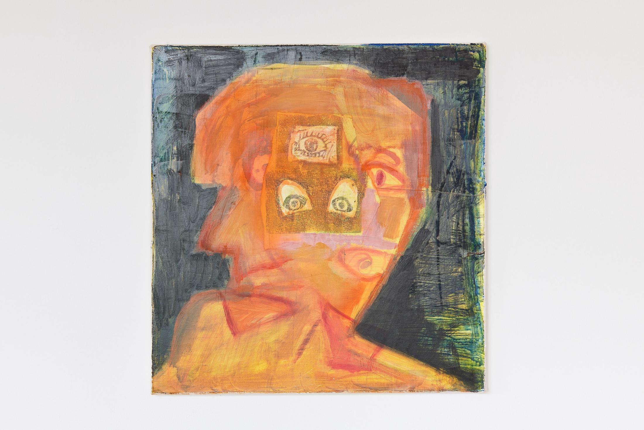 Exhibition View Tatjana Gerhard Solo Show «Schutzwall; view on Tatjana Gerhard, Personen, 2022» at Mayday, Basel, 2022 / Photo: Moritz Schermbach / Courtesy: the artist and Mayday