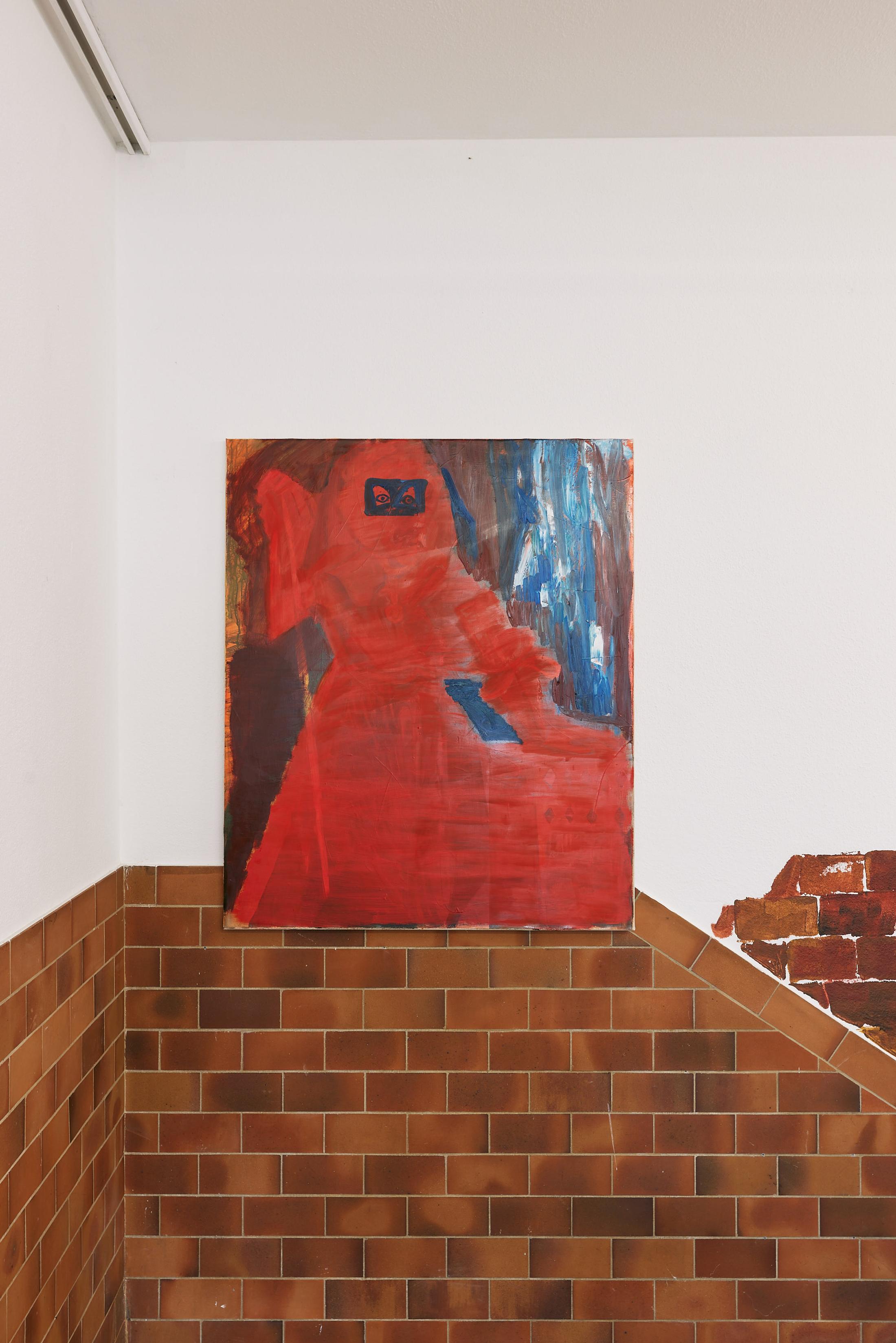 Exhibition View Tatjana Gerhard Solo Show «Schutzwall; view on Tatjana Gerhard, Descent, 2022» at Mayday, Basel, 2022 / Photo: Moritz Schermbach / Courtesy: the artist and Mayday