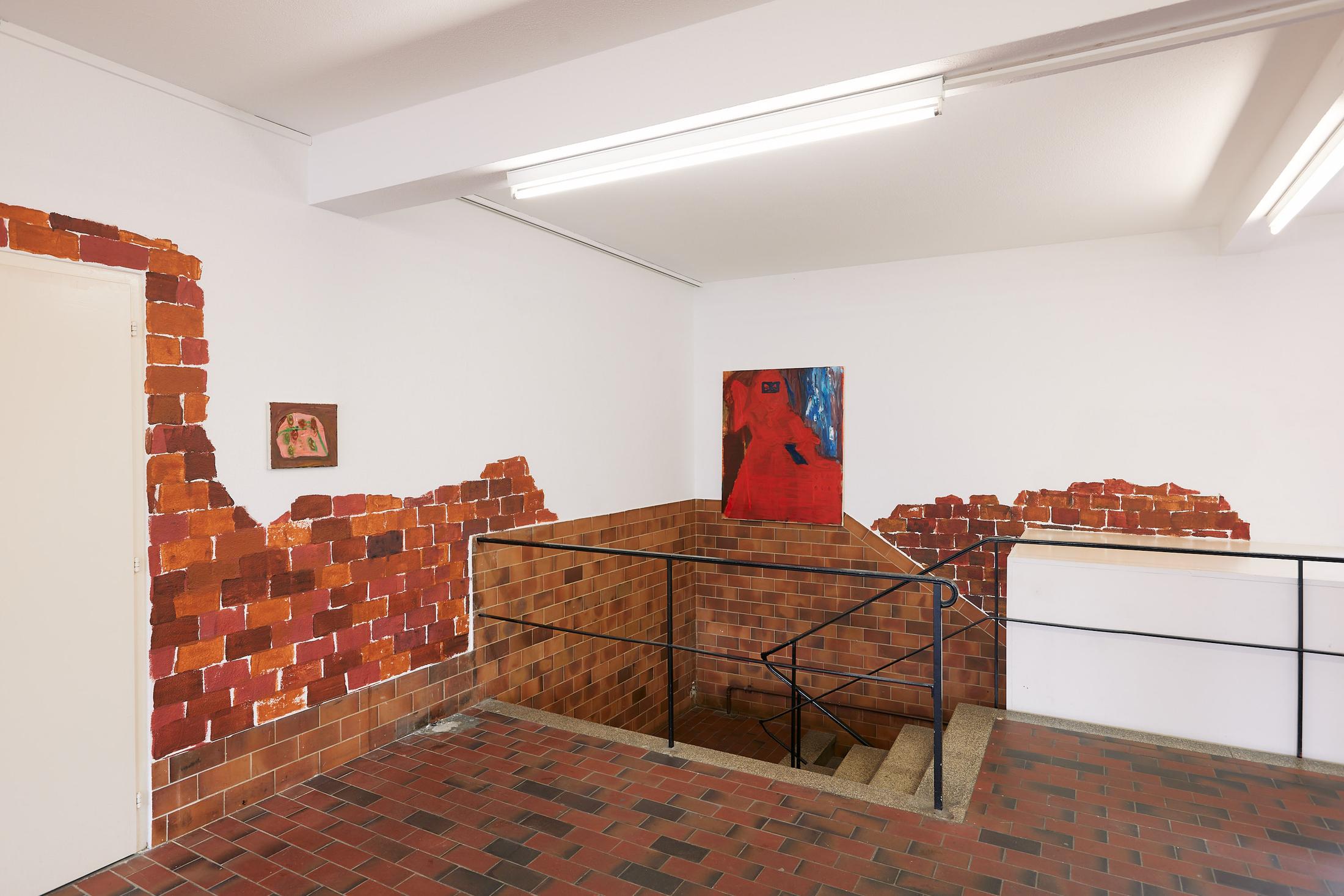 Exhibition View Tatjana Gerhard Solo Show «Schutzwall» at Mayday, Basel, 2022 / Photo: Moritz Schermbach / Courtesy: the artist and Mayday