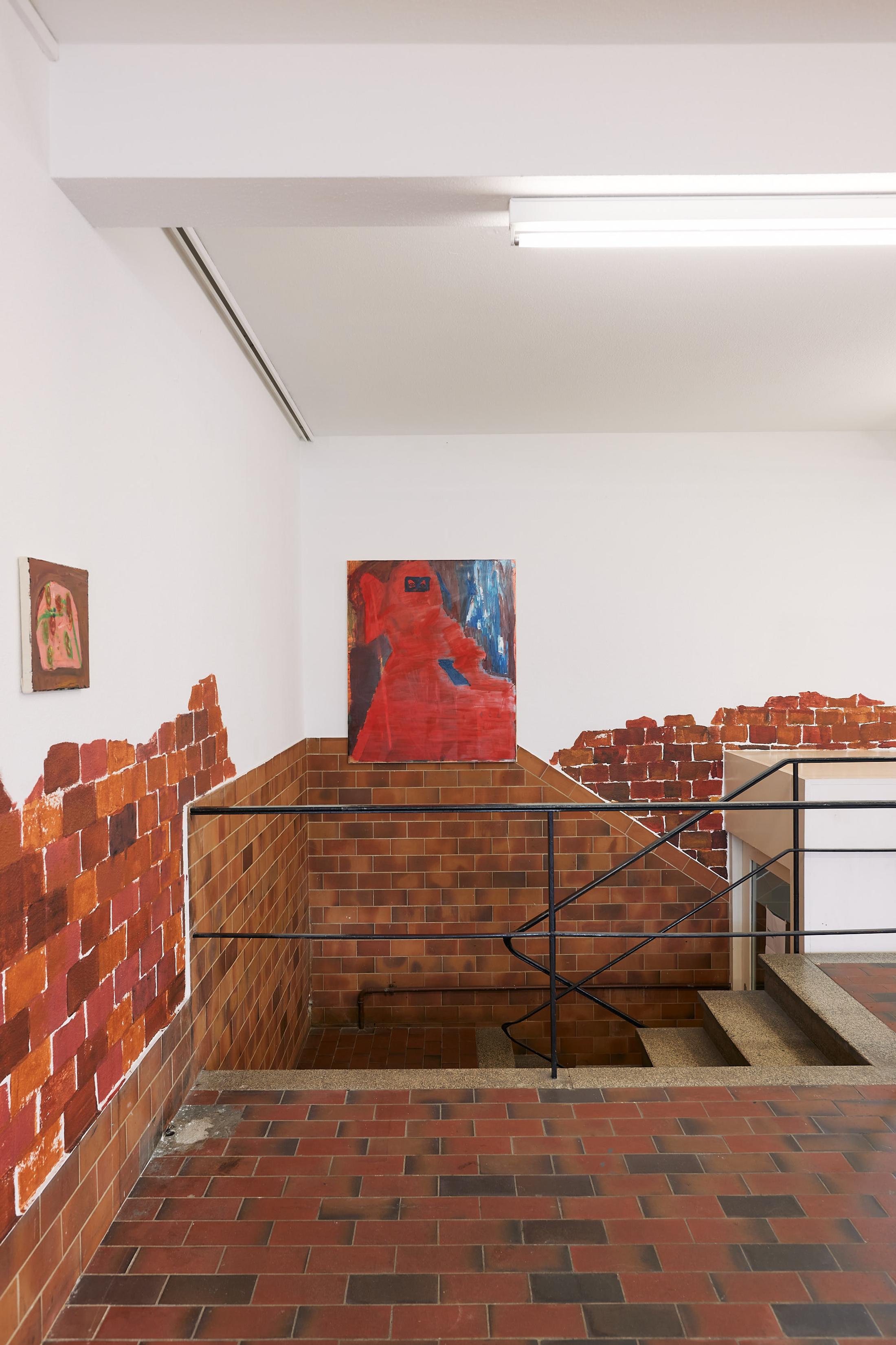 Exhibition View Tatjana Gerhard Solo Show «Schutzwall» at Mayday, Basel, 2022 / Photo: Moritz Schermbach / Courtesy: the artist and Mayday