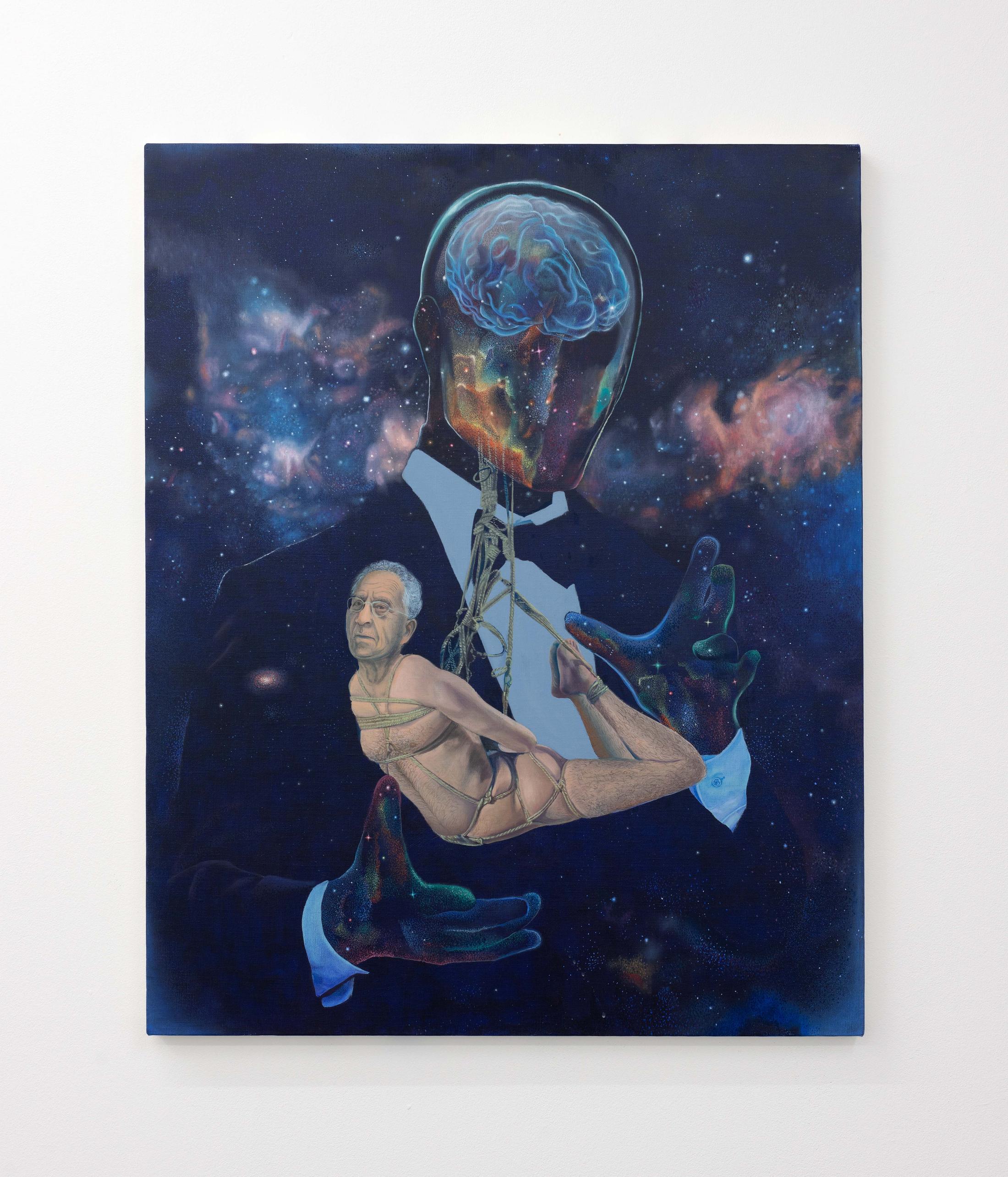 Exhibition View Groupshow «TGC – curated by XYZ Collective; view on C Brushammer, Do Androids Dream of Frank Stella?, 2020» at Weiss Falk, Basel, 2020 / Photo: Flavio Karrer / Courtesy: the artists and Weiss Falk