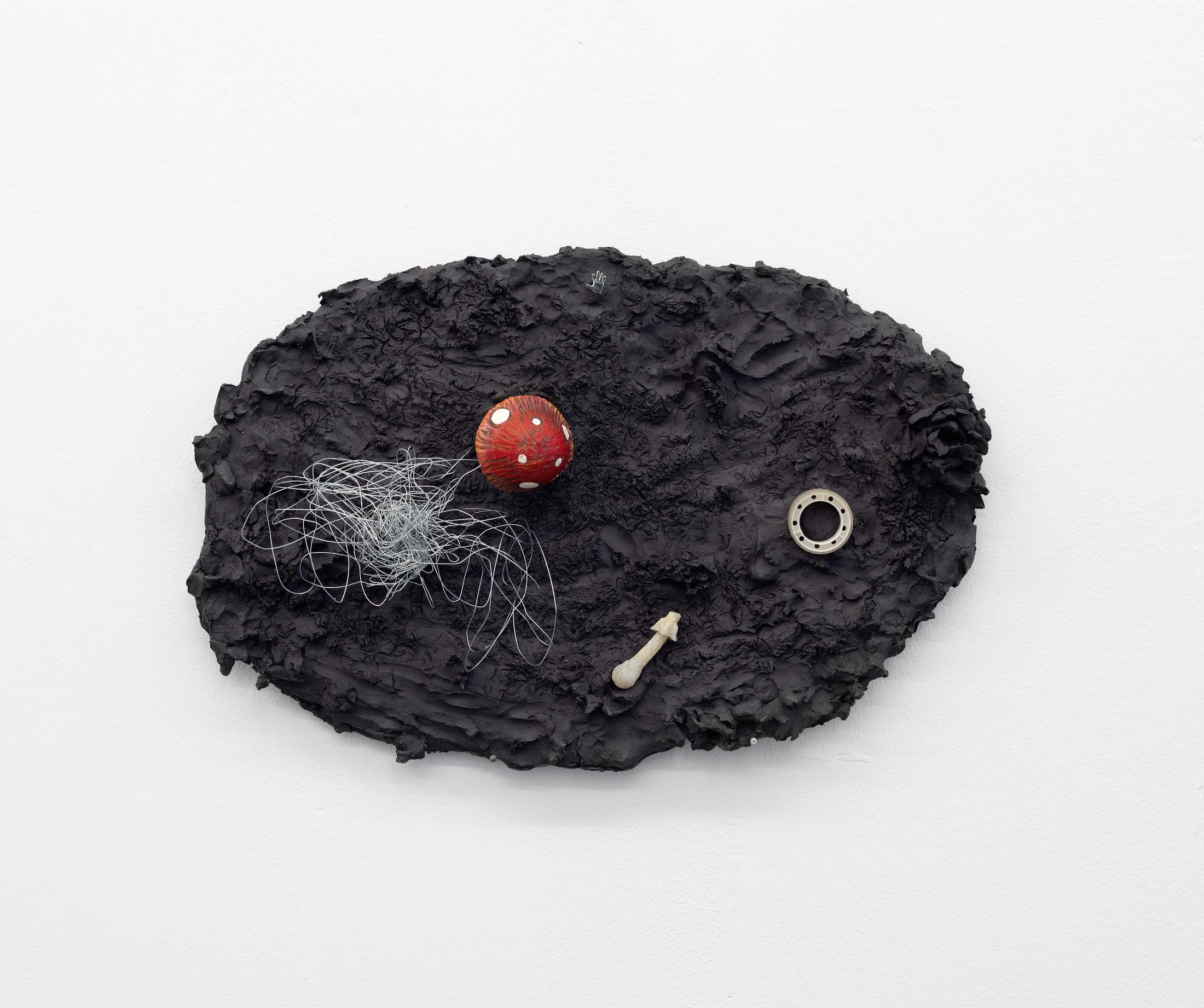 Exhibition View Groupshow «TGC – curated by XYZ Collective; Sveta Mordovskaya, Bioconversion (frontal method), 2020» at Weiss Falk, Basel, 2020 / Photo: Flavio Karrer / Courtesy: the artists and Weiss Falk